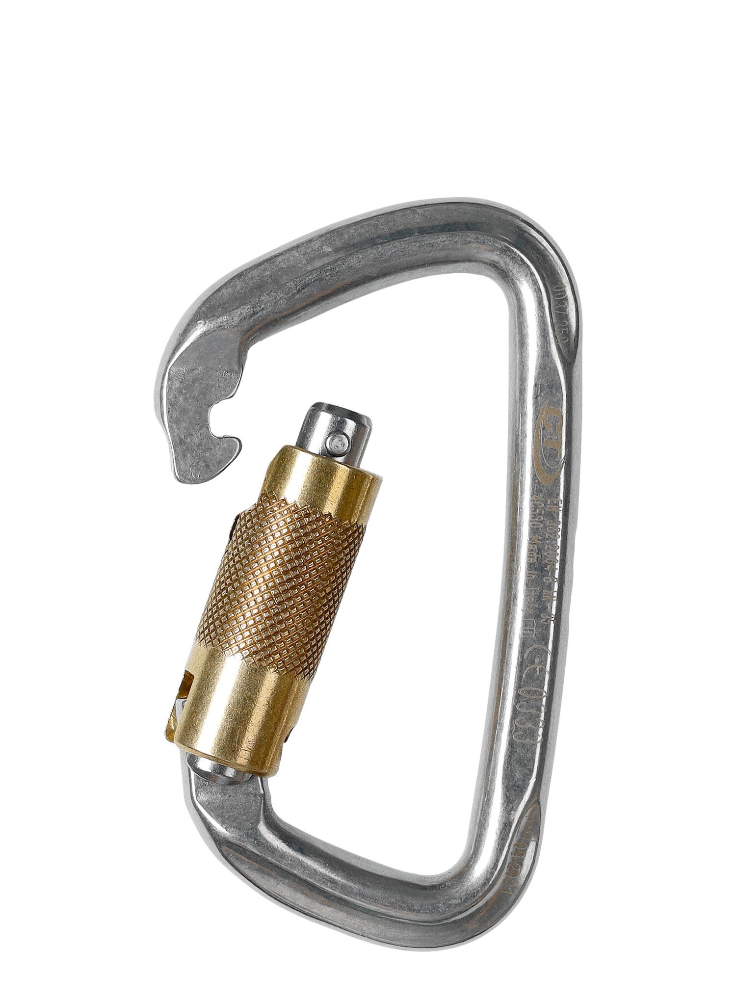 Climbing Technology/SKYLOTEC D-Shape Stainless Steel TG Karabiner - steel