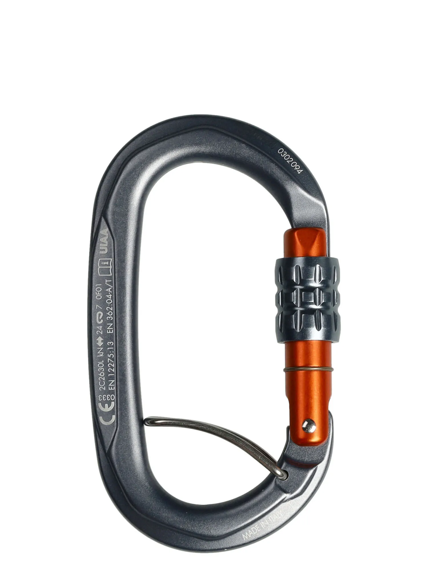 SKYLOTEC Obx SGL Karabiner - titanium/grey/orange