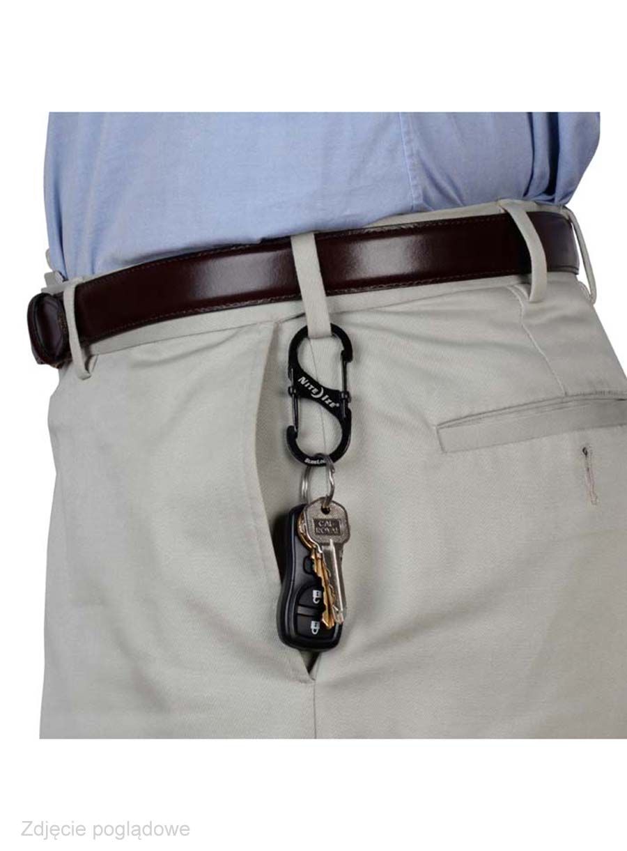 Nite Ize S-Biner 2 Slide Lock Kulcstartó karabiner - black