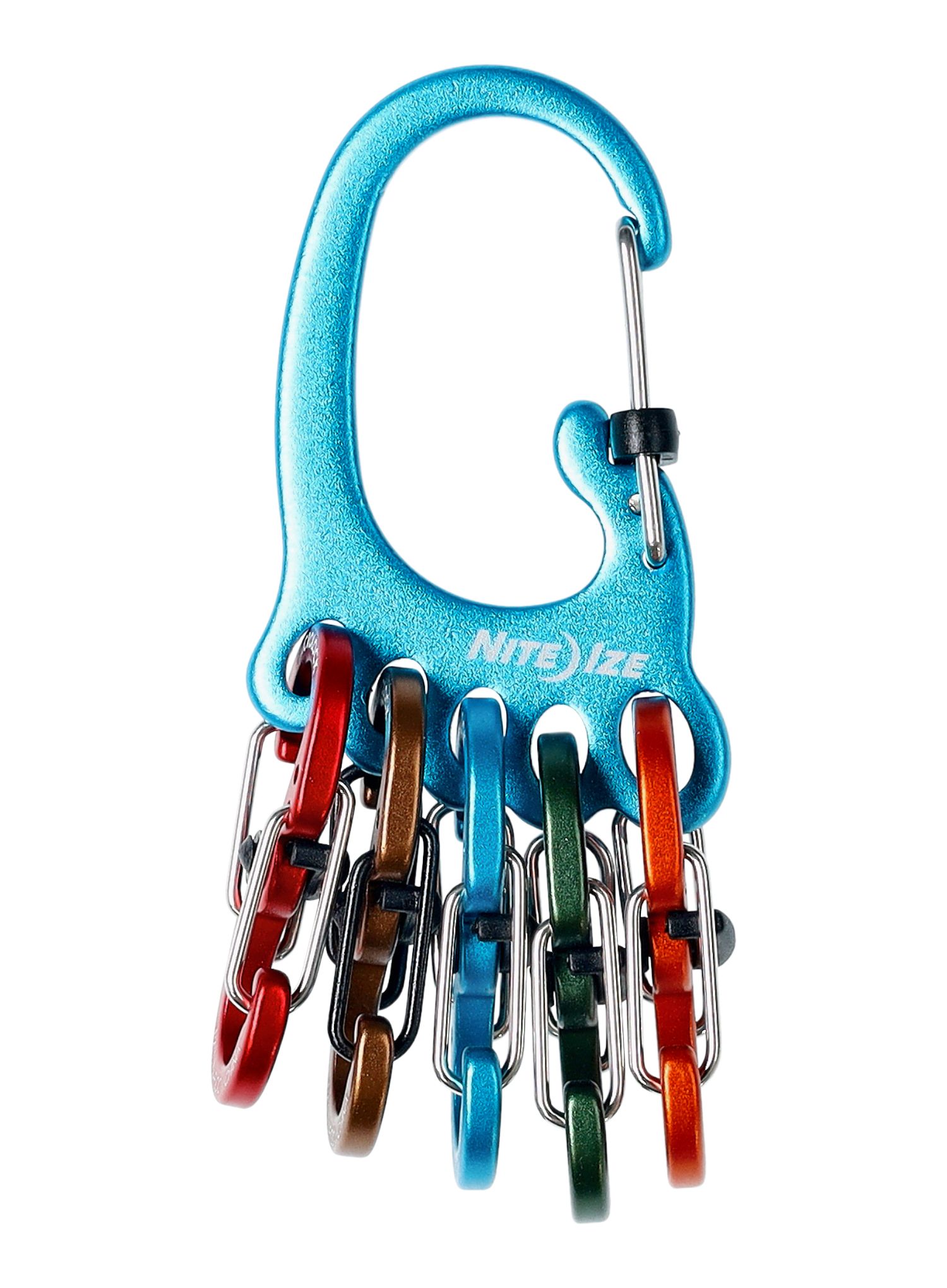 Nite Ize BigFoot Locker KeyRack Aluminum Kulcstartó Karabiner - blue