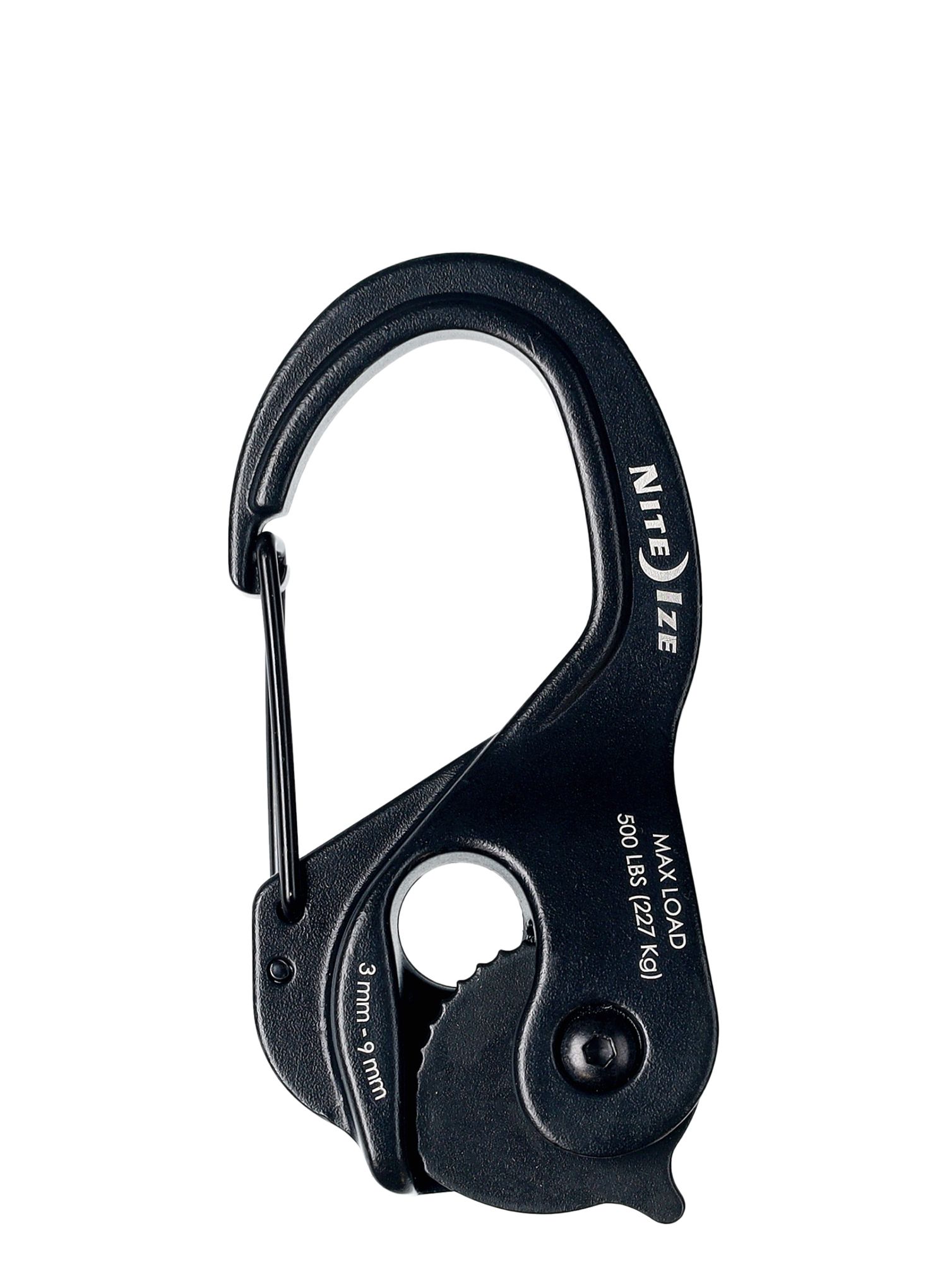 Nite Ize CamJam XT Aluminum Rope Tightener Kulcstartó Karabiner - black