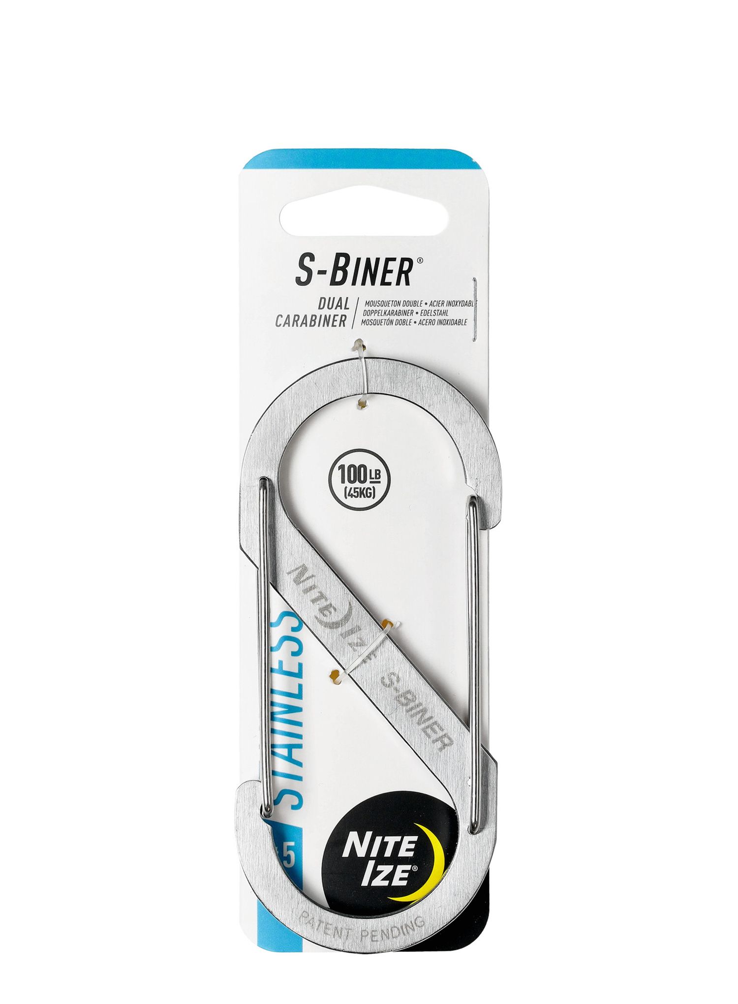 Nite Ize S-Biner 5 Mászókarabiner - steel