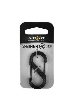 Nite Ize S-Biner 2 Plastic Gate Kulcstartó karabiner - black