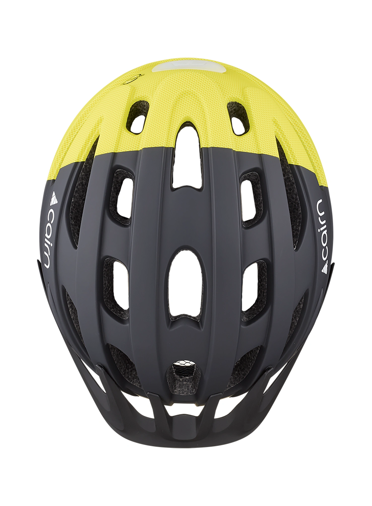 Cairn Fusion Kerékpáros sisak - mat black neon yellow