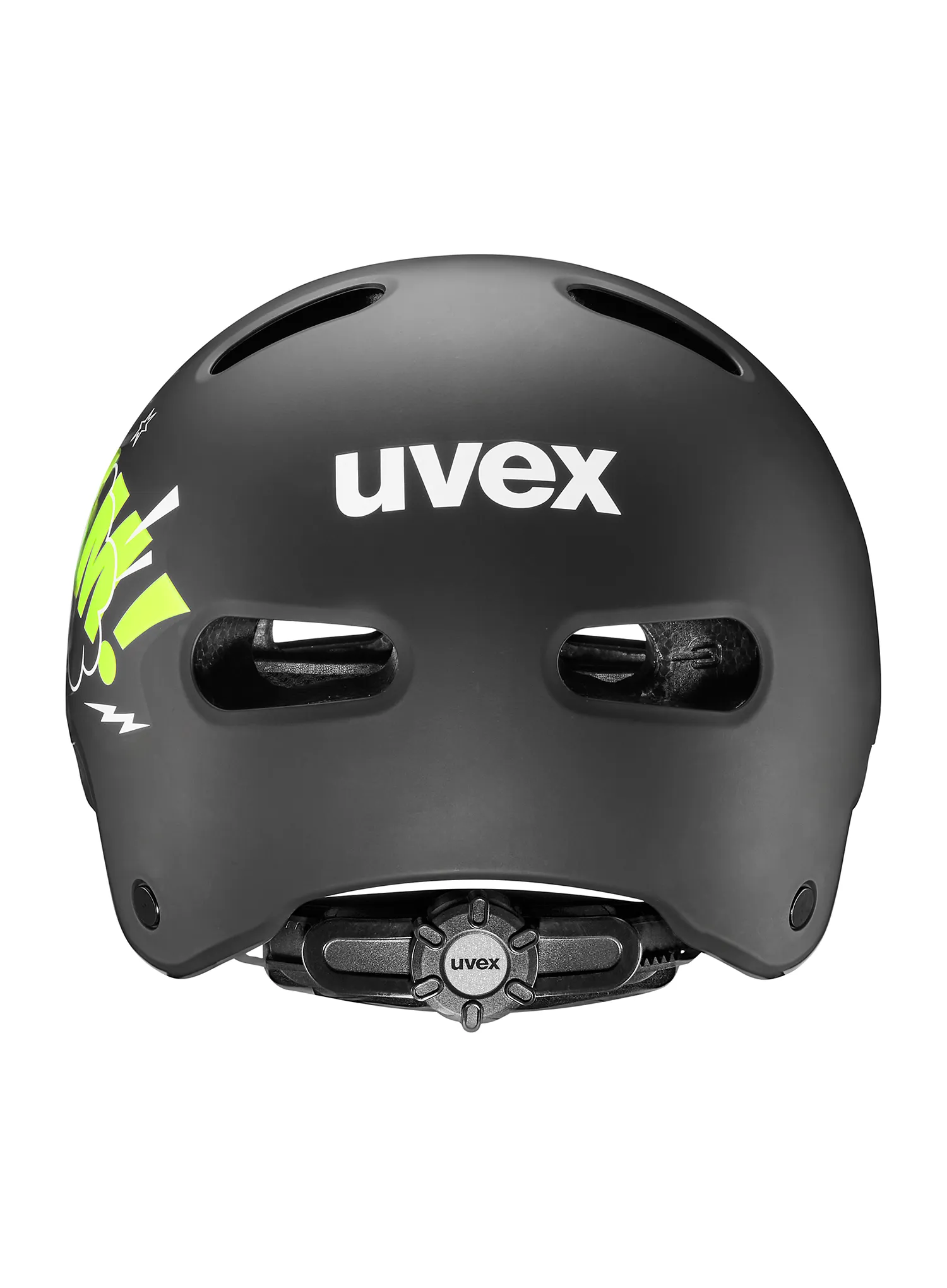 Uvex Kid 4 Style Kerékpáros bukósisak gyerekeknek - bam black/lime matt