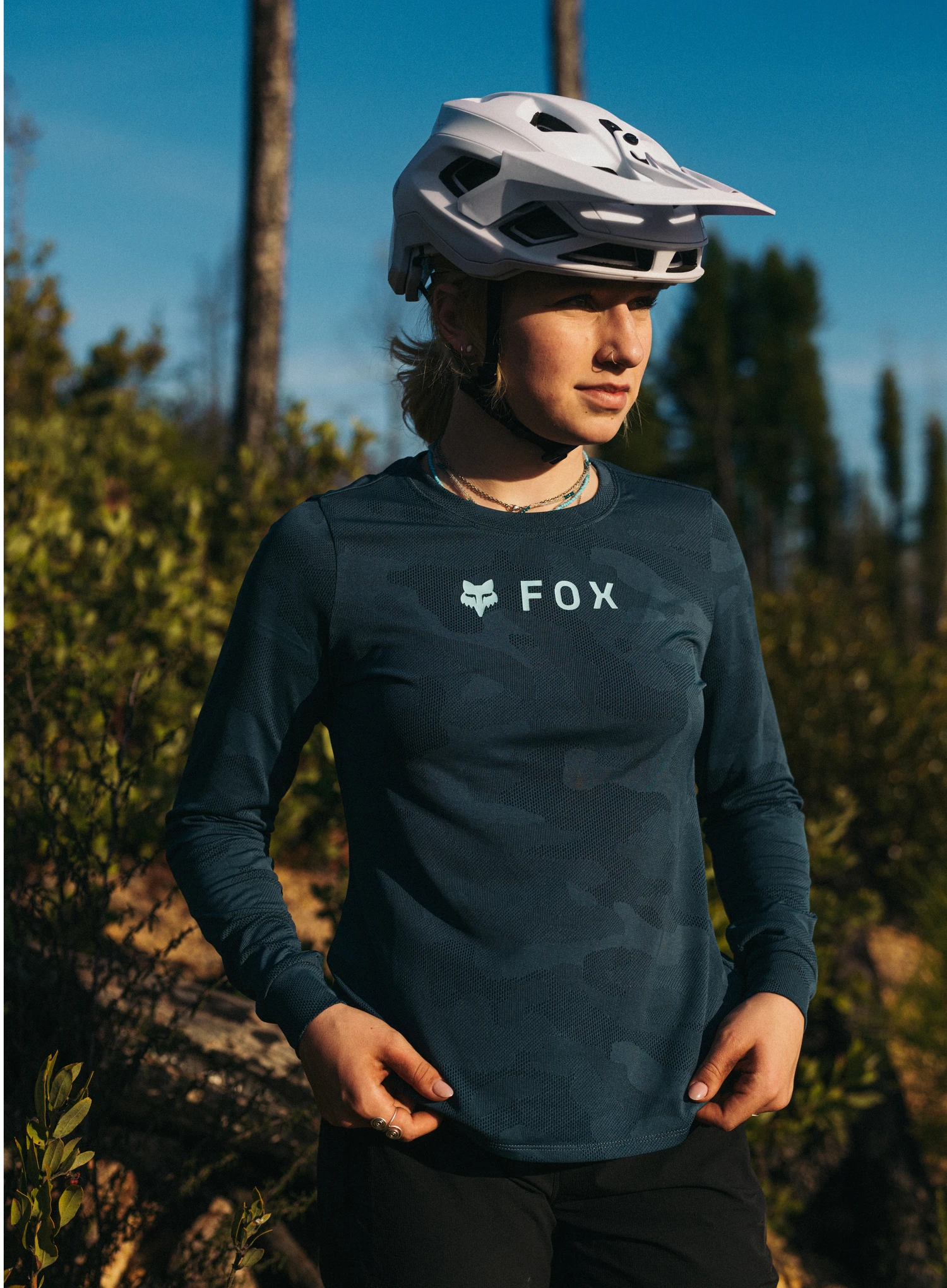 Fox Speedframe Helmet Solid Kerékpáros sisak - white