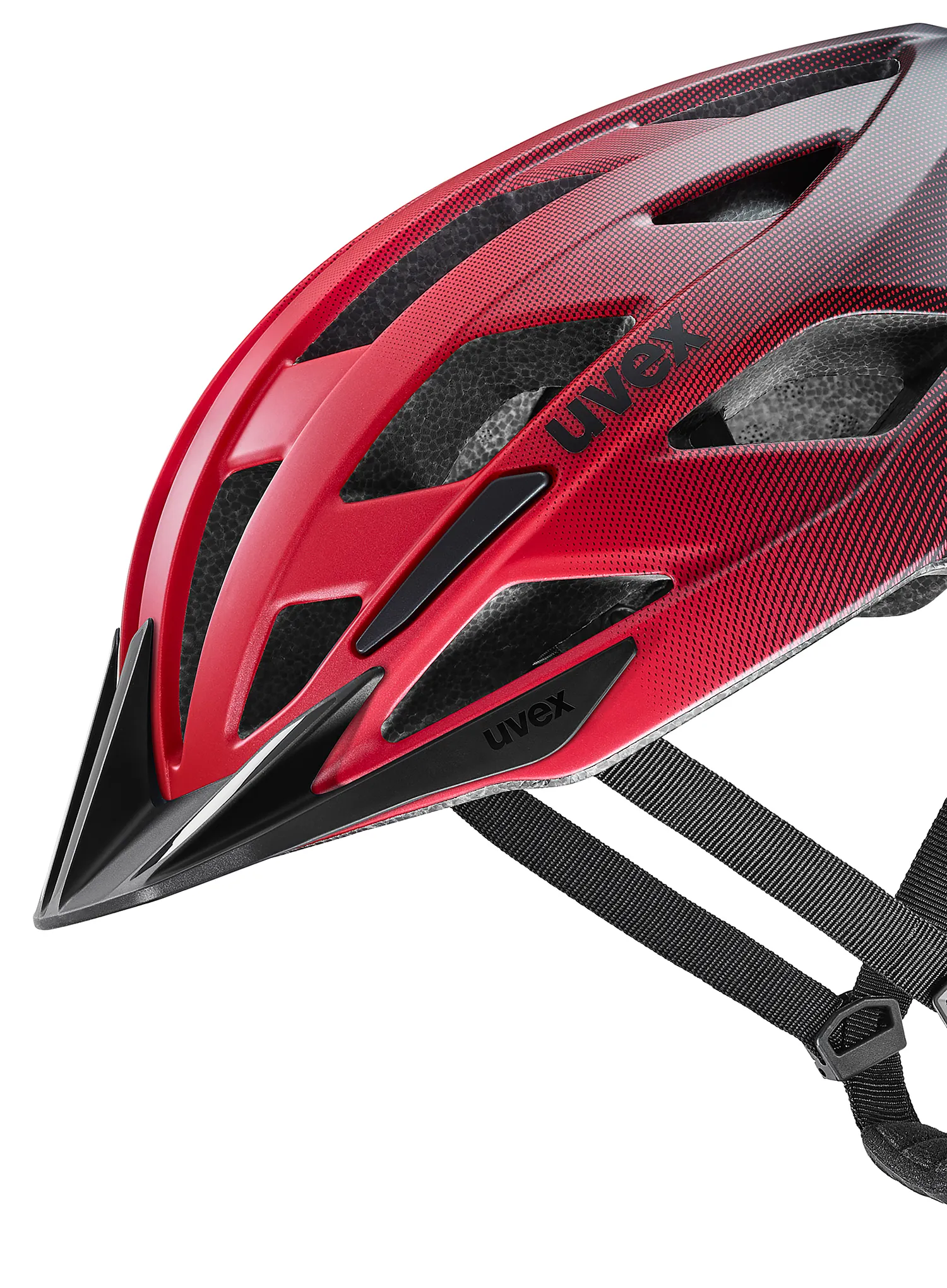 Uvex I-vo 2 Kerékpáros sisak - red/black matt