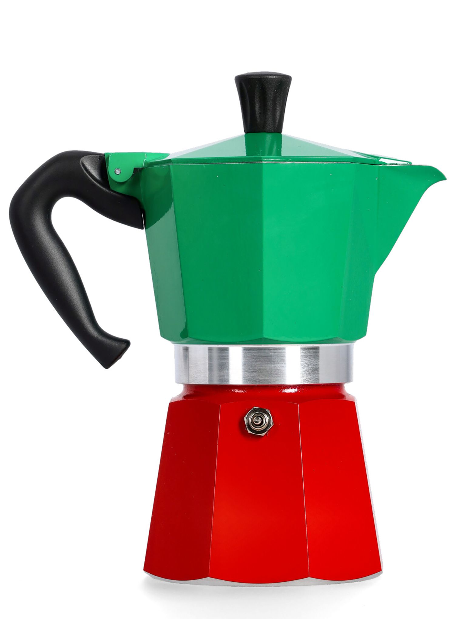 Bialetti Moka Express Italia 6TZ Turista kávéfőző    - grn/red