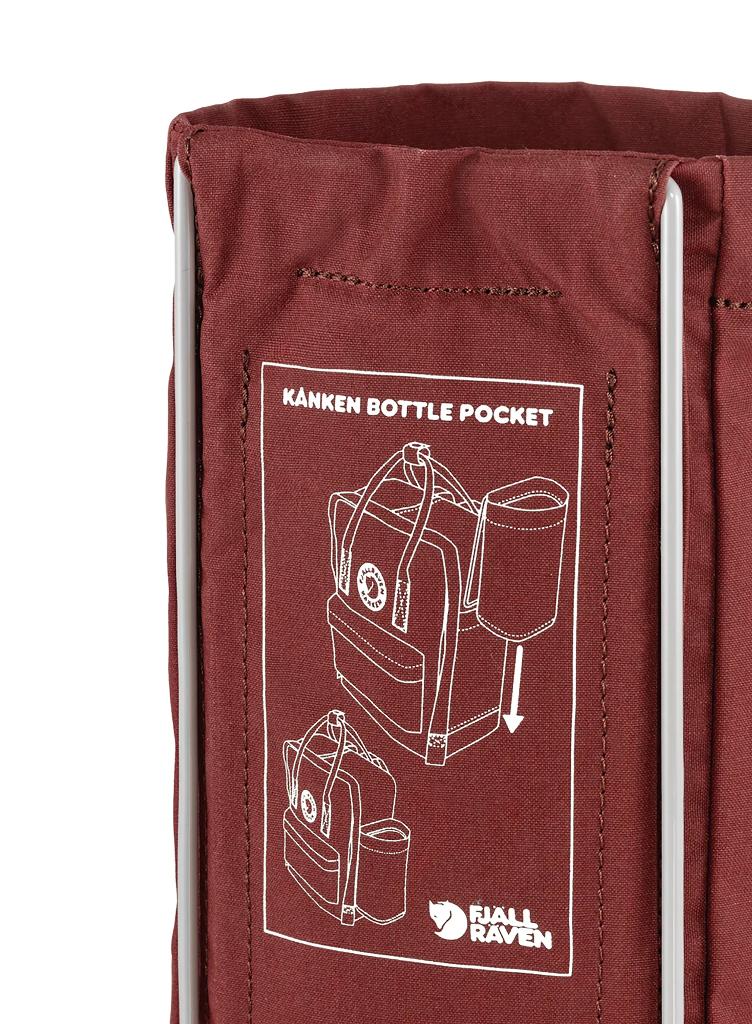 Fjallraven Kanken Bottle Pocket Kulacstartó zseb - ox red
