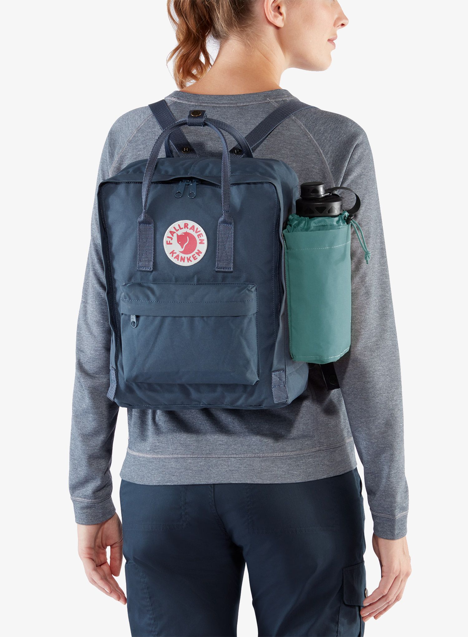Fjallraven Kanken Bottle Pocket Kulacstartó Zseb - sky blue