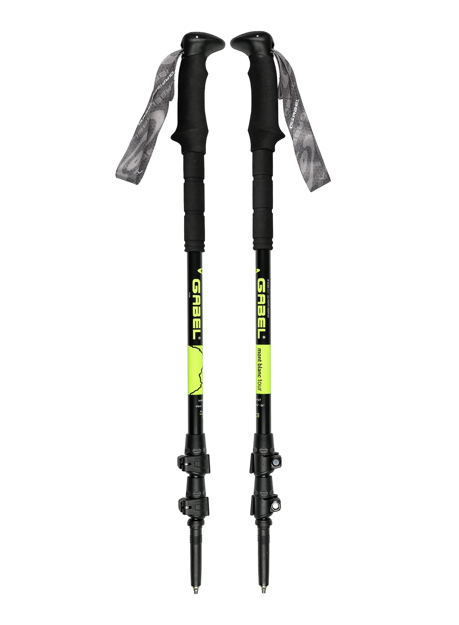 Gabel Mont Blanc Tour Alumínium túrabot - lime