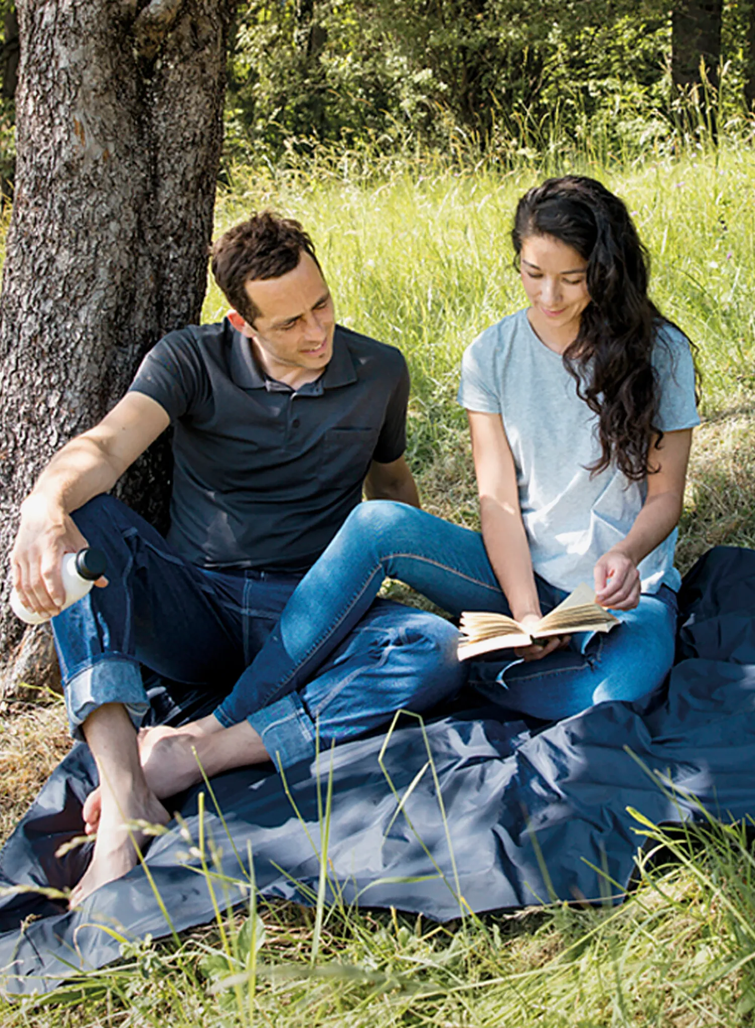 Cocoon Picnic/Outdoor/Festival Blanket Takaró - midnight blue/blue