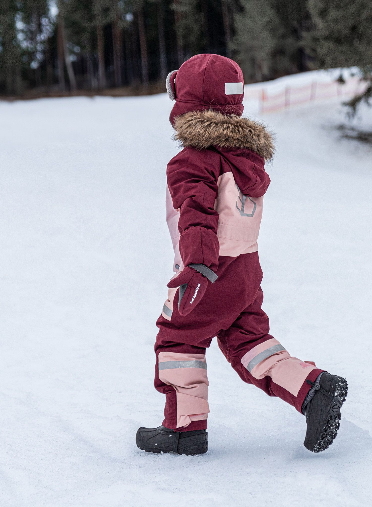 Didriksons Bjarven Coverall 3 Lányok overallja - dusty pink