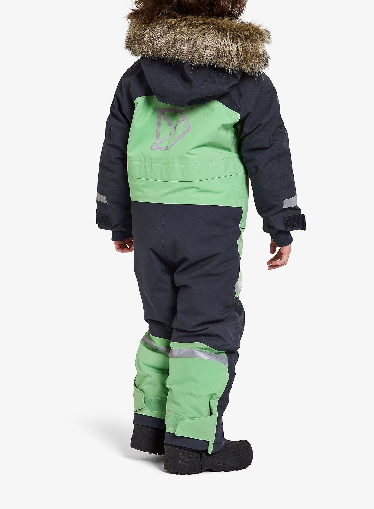 Didriksons Bjarven Coverall 3 Gyermek overál - dusty lime