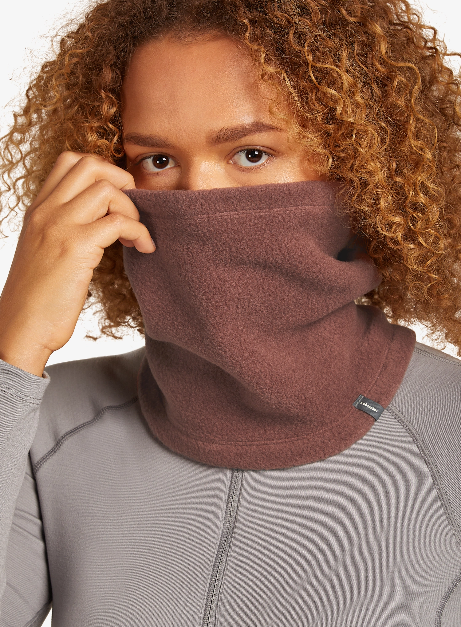 Icebreaker Merino Blend 800 RealFleece Classic Pile Chute Csősál - carob