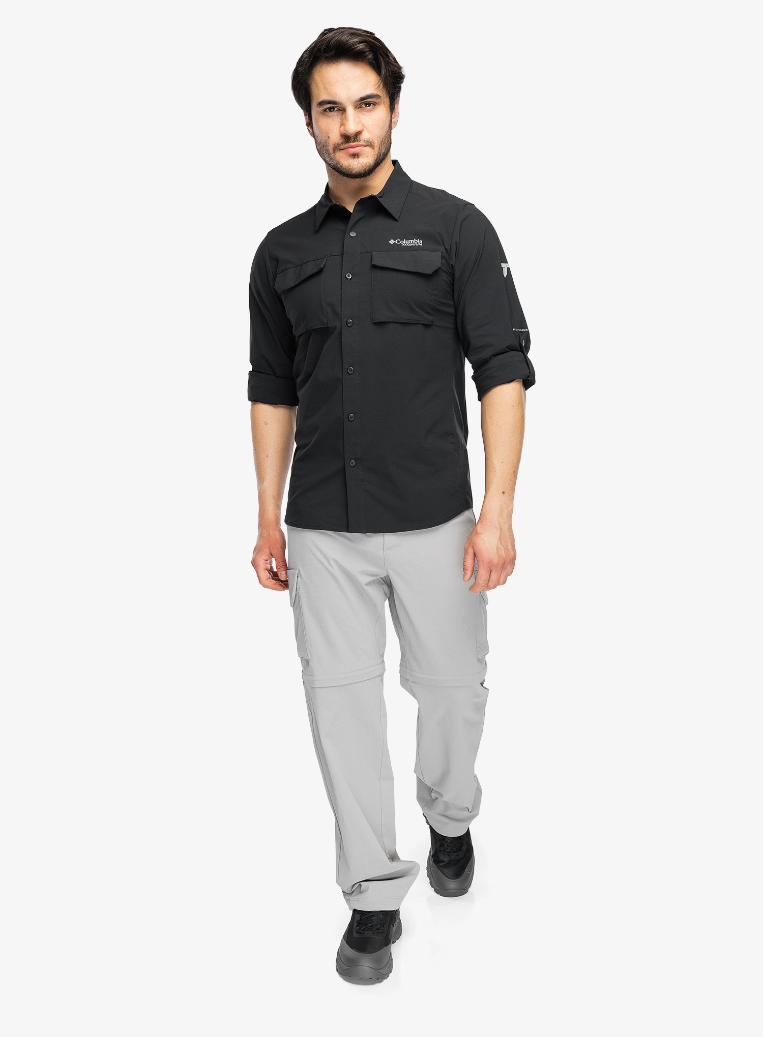 Columbia Silver Ridge Elite Long Sleeve Woven Ing - black