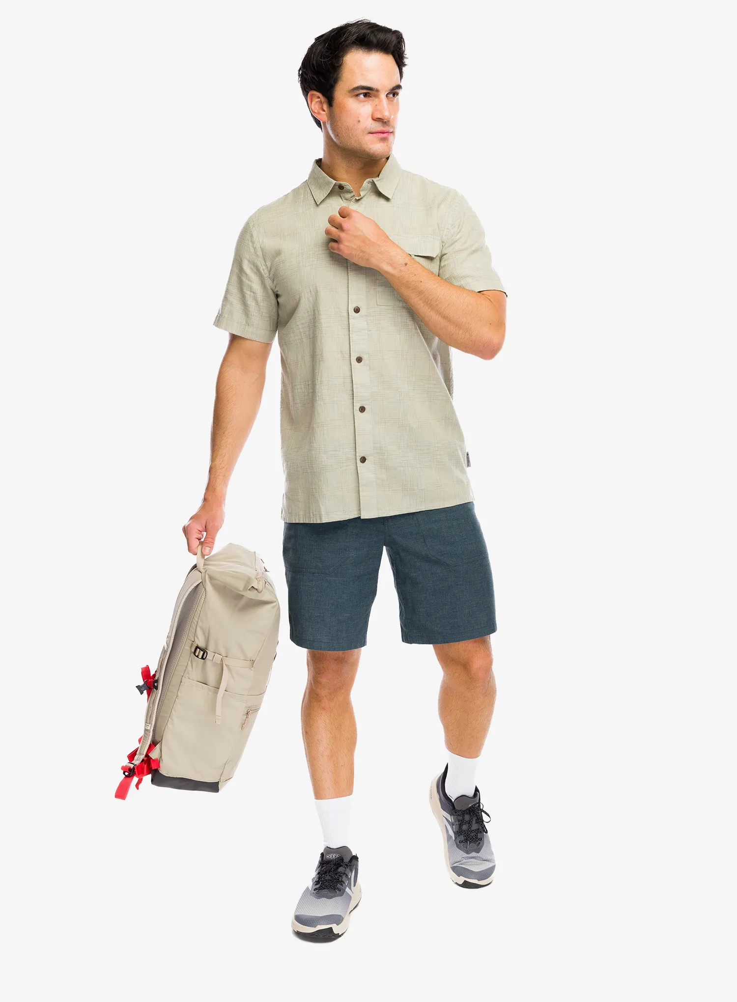 Royal Robbins Hempline Spaced SS Férfi ing - elm