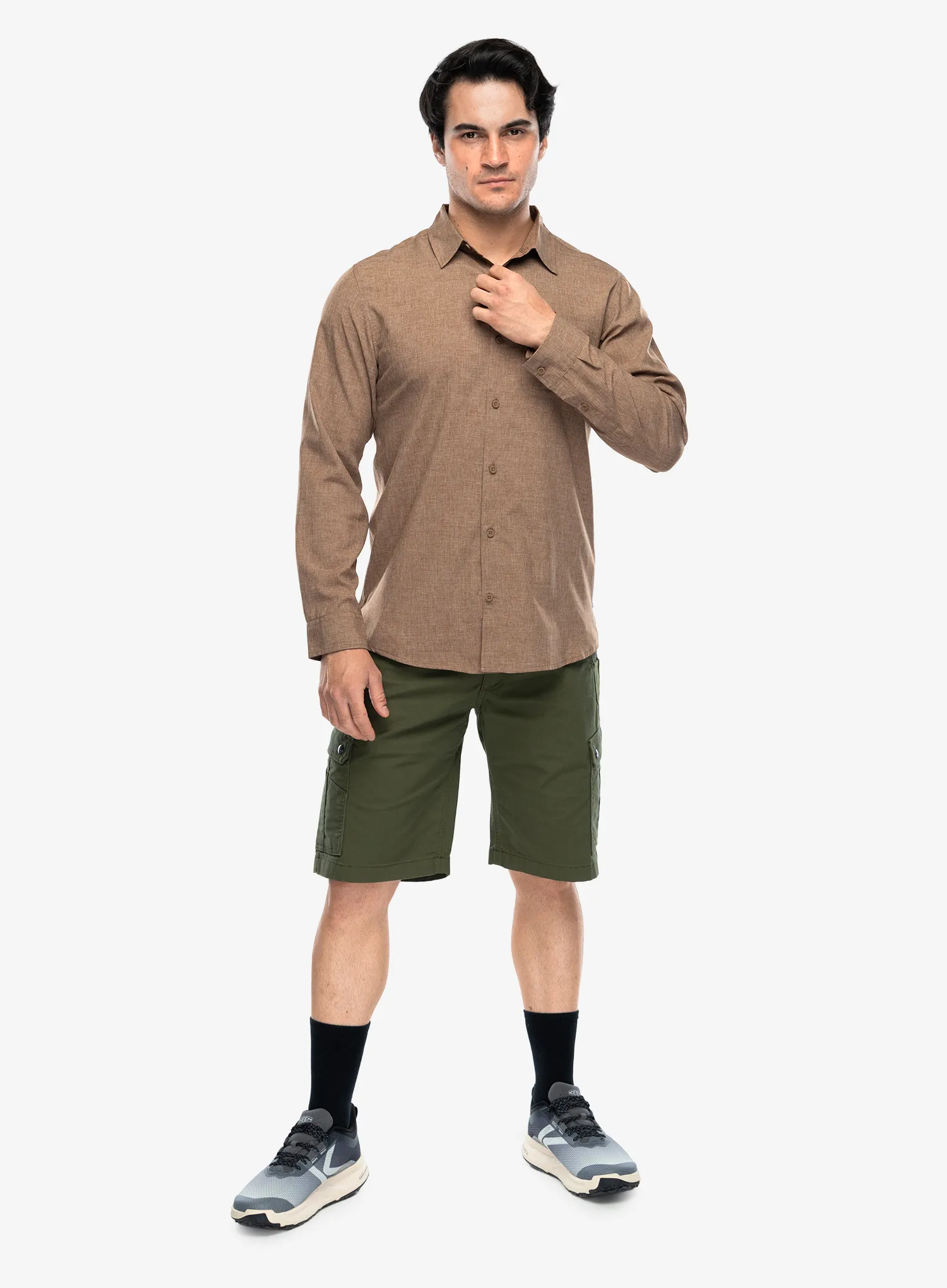 Royal Robbins Amp Lite II L/S Ing - walnut htr