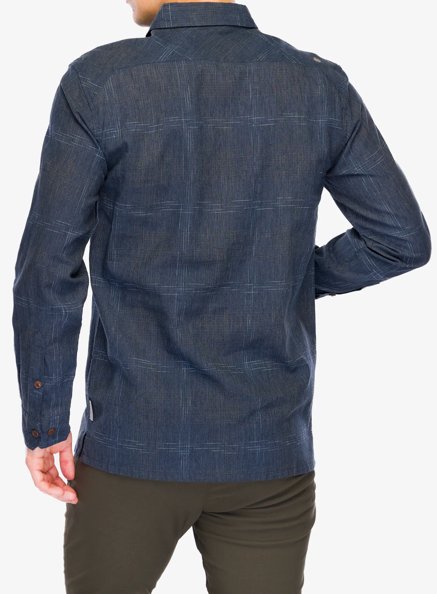 Royal Robbins Hempline Spaced LS Ing - collins blue