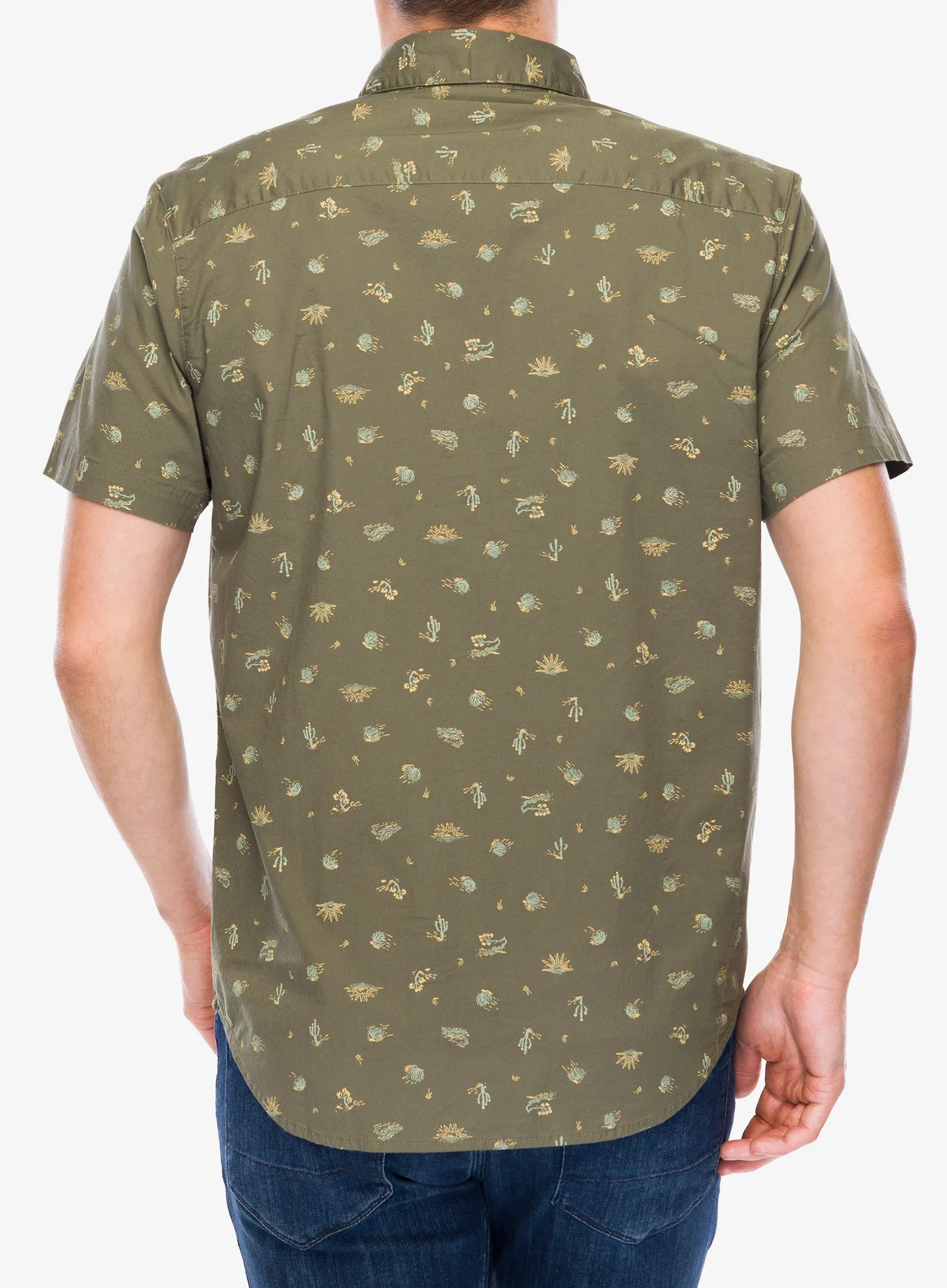 Columbia Rapid Rivers Printed Short Sleeve Shirt Ing - stone green deserted