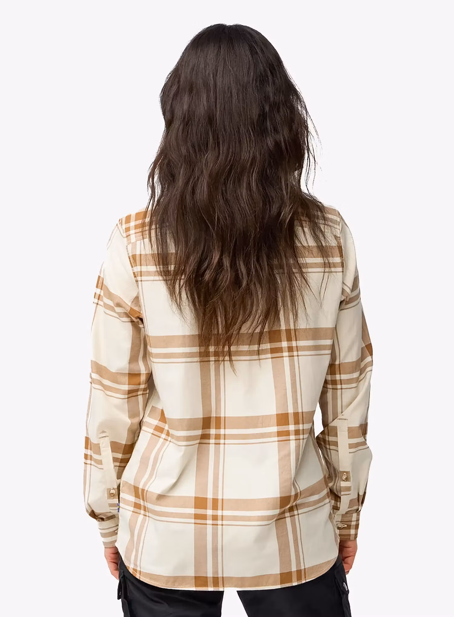 Fjallraven Ovik Lite Flannel Shirt Női ing - chalk white/fossil