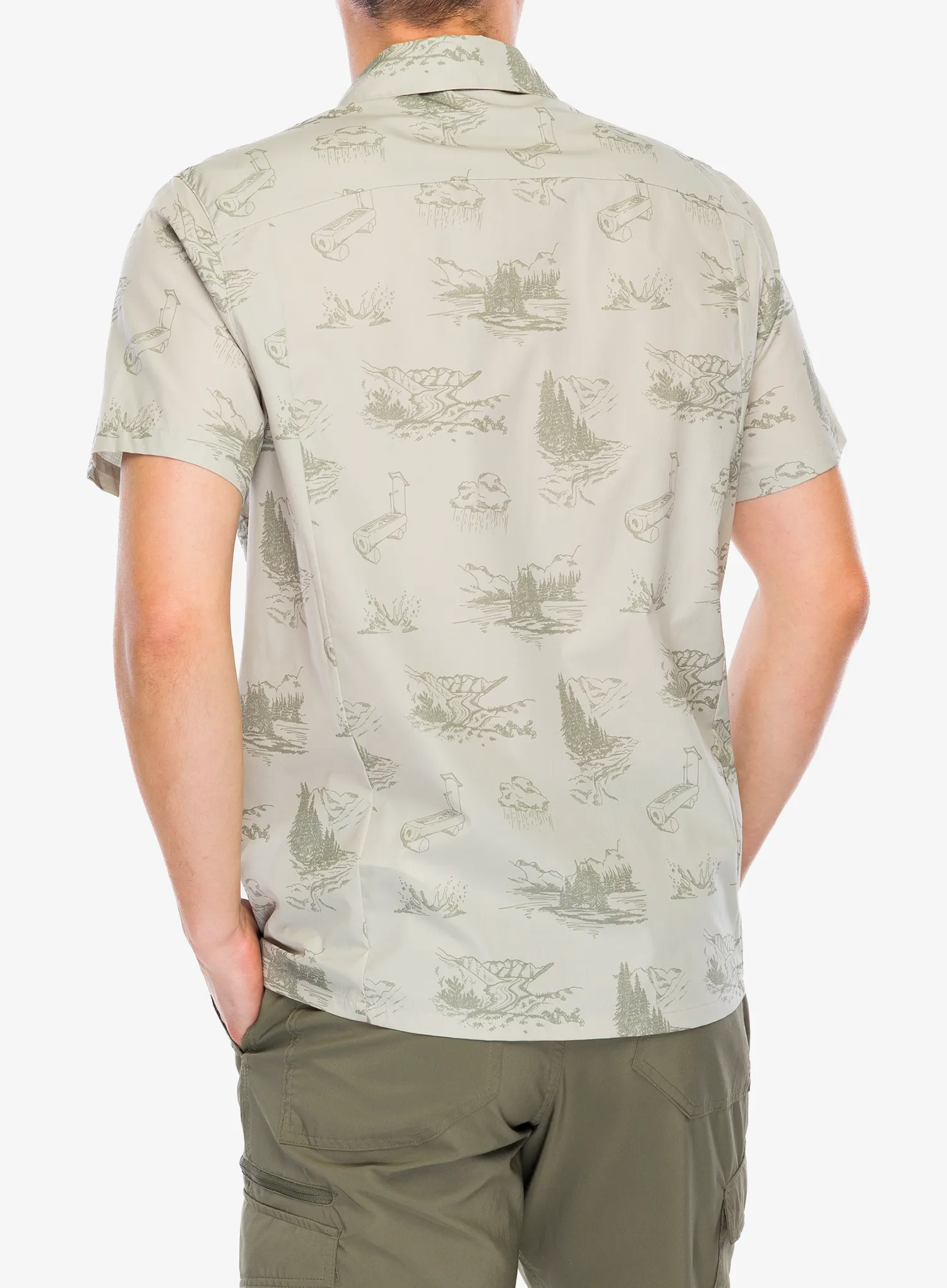 Odlo Essential S/S Print Shirt S/S Ing - agate gray