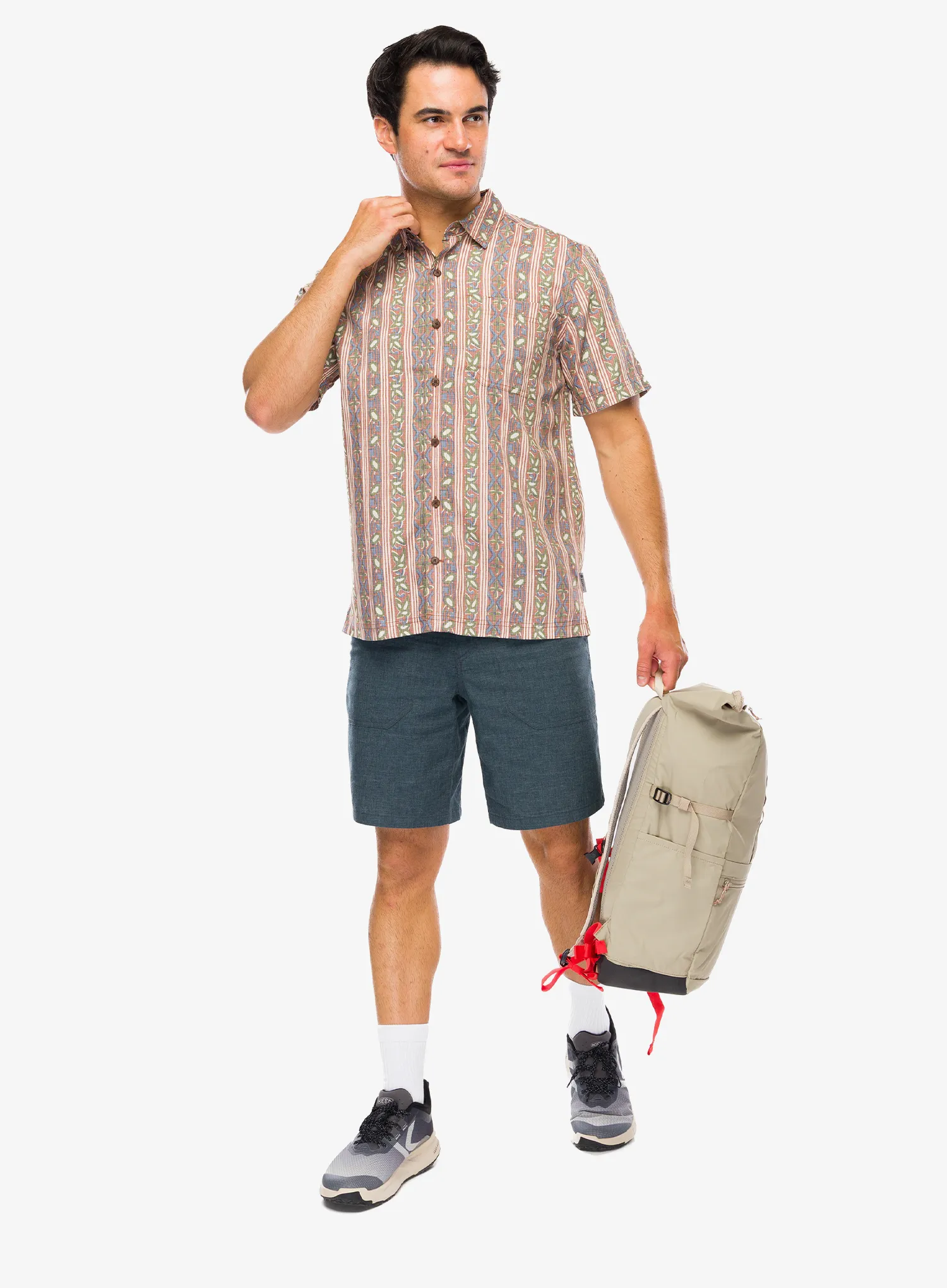Royal Robbins Camino Pucker S/S Ing - mahogany botanist pt