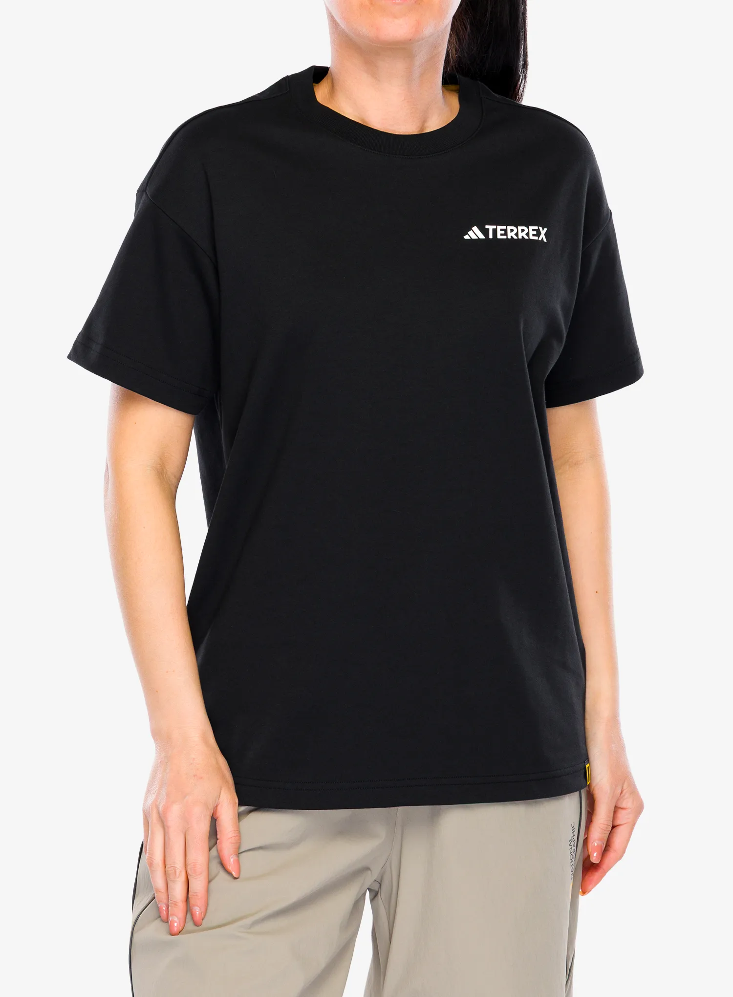 adidas TERREX Nat Geo UF AEROREADY Graphic T-Shirt Pamutpóló - black