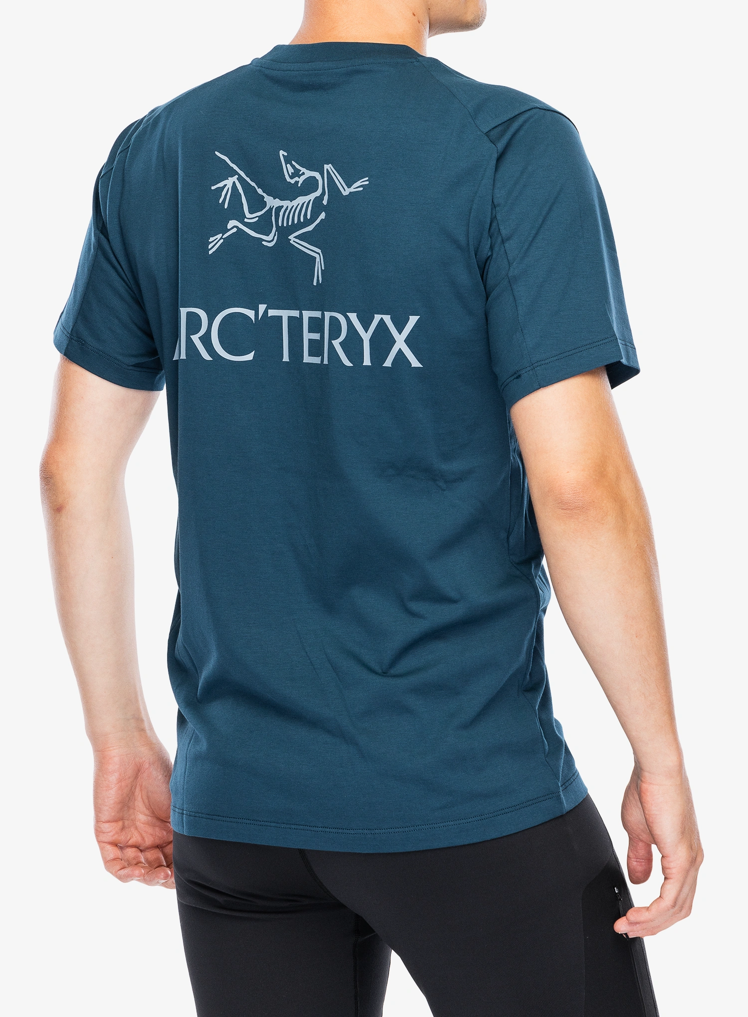 Arcteryx Kragg SL Cotton Bird Word SS Pamutpóló - nightscape/lt night