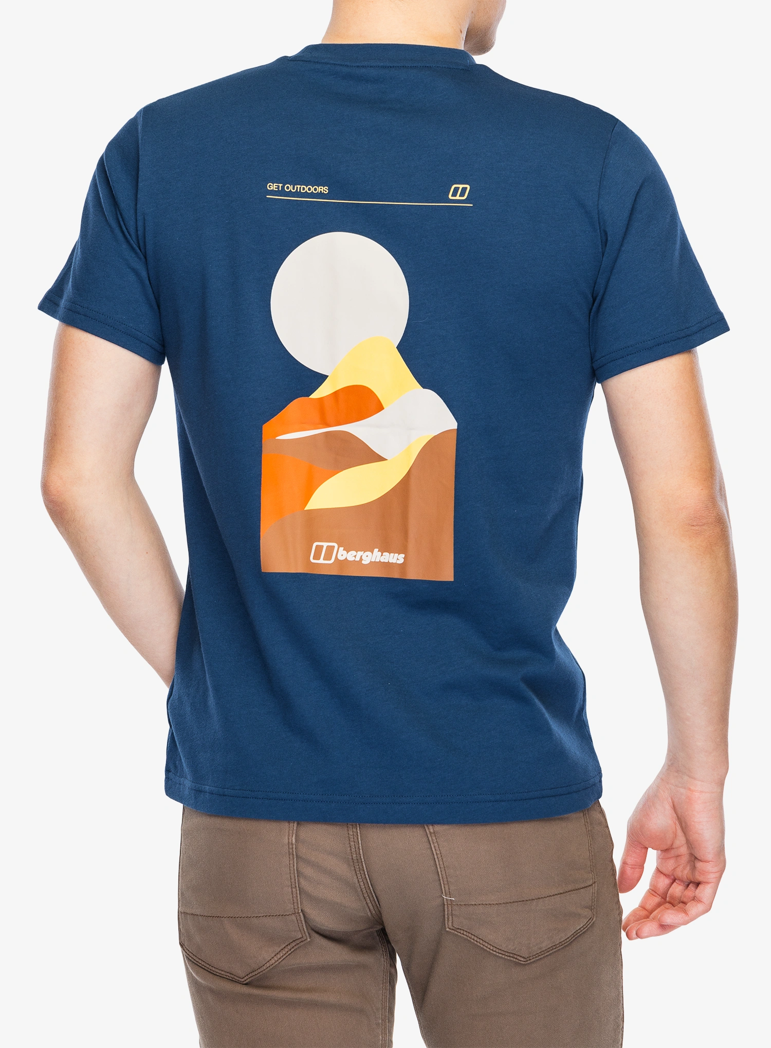 Berghaus Rolling Peaks SS Tee Pamutpóló - hale navy