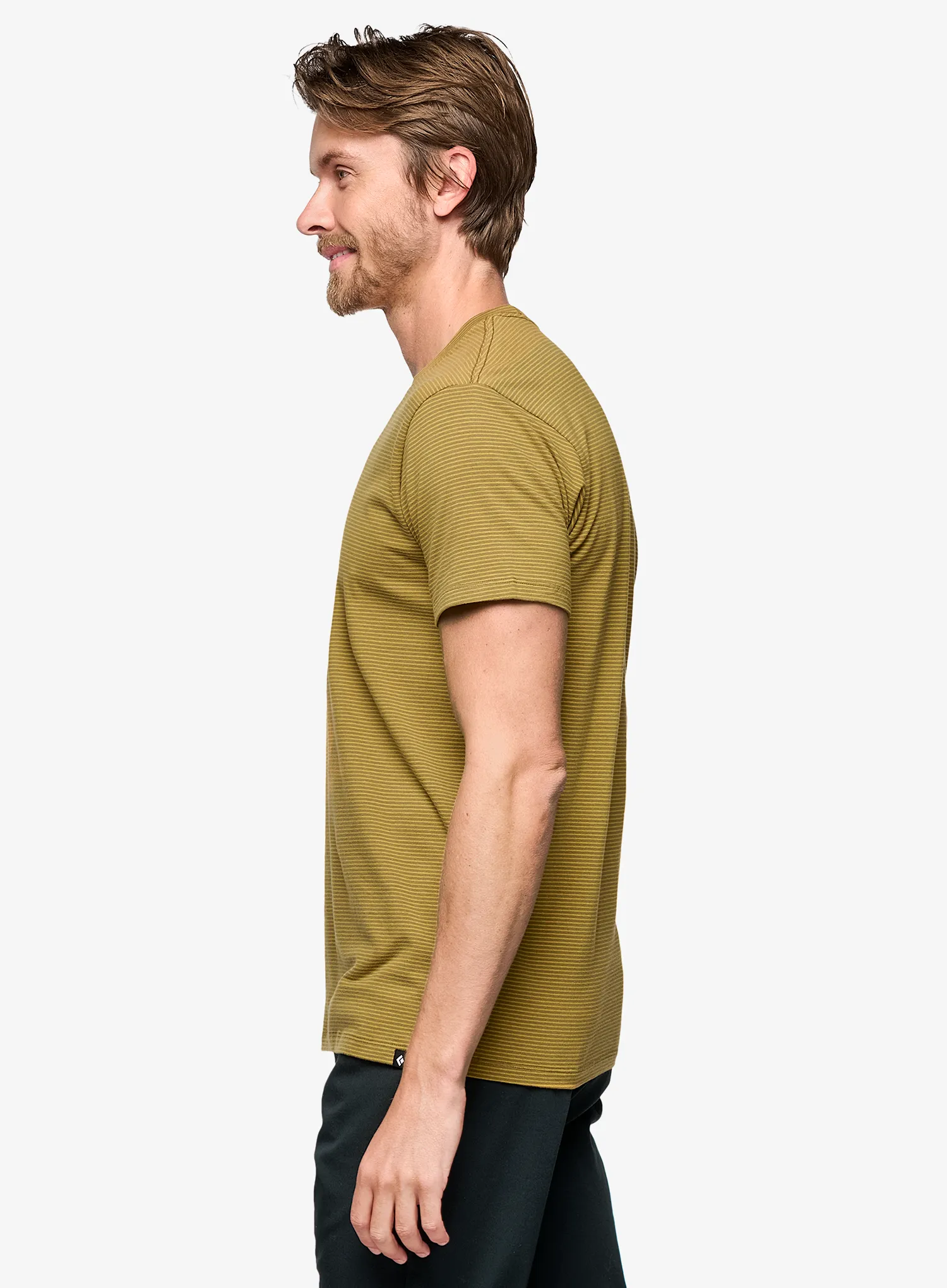 Black Diamond BD Stripe SS Tee Pamutpóló - dark curry/amber