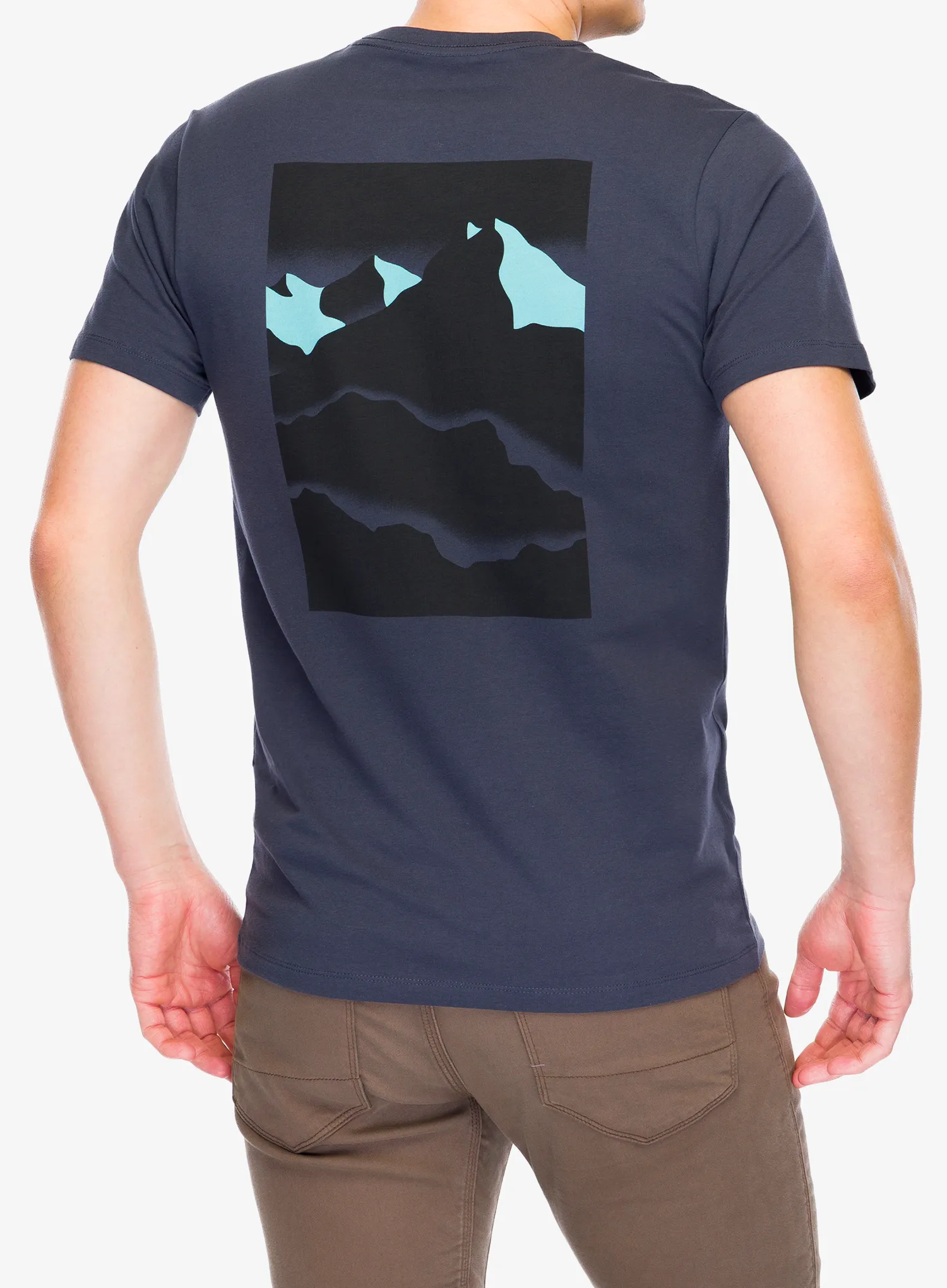 Black Diamond Mountainscape SS Tee Pamutpóló - charcoal