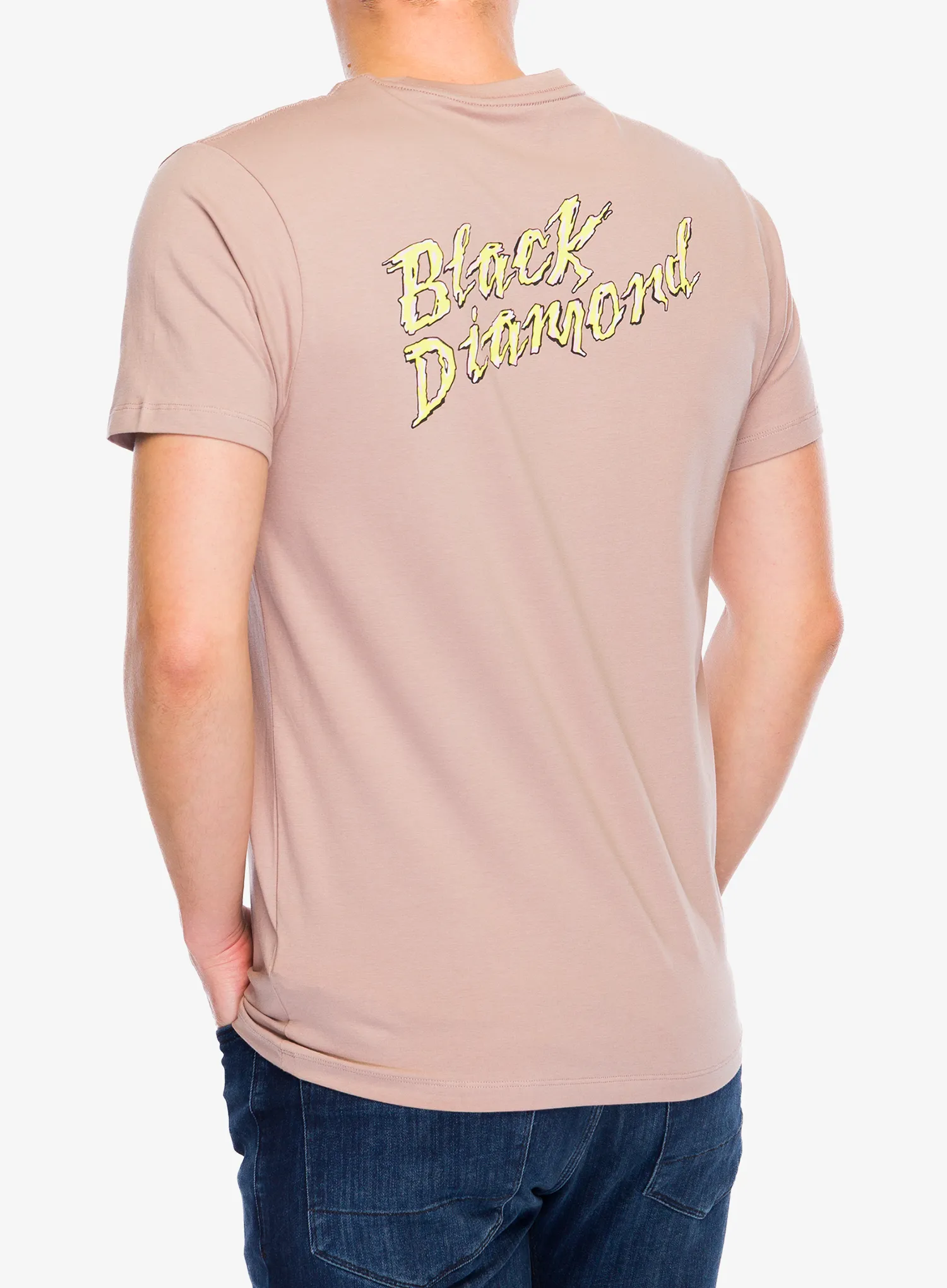 Black Diamond Shredded SS Tee Pamutpóló - pale mauve