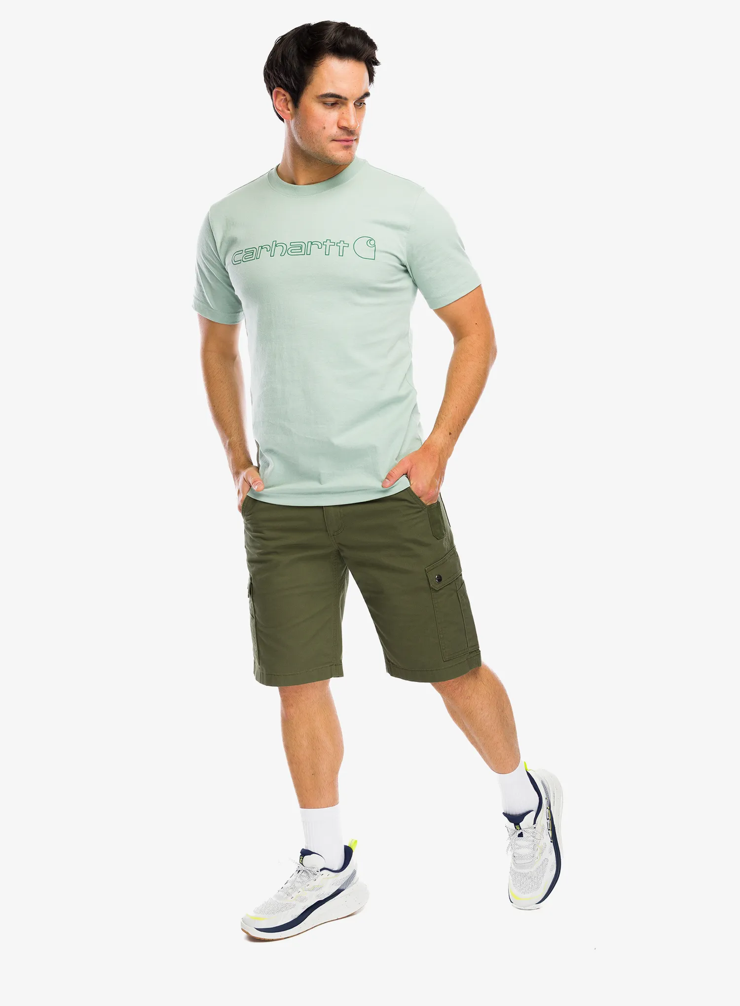 Carhartt Core Logo T-Shirt S/S Pamutpóló - seabrook