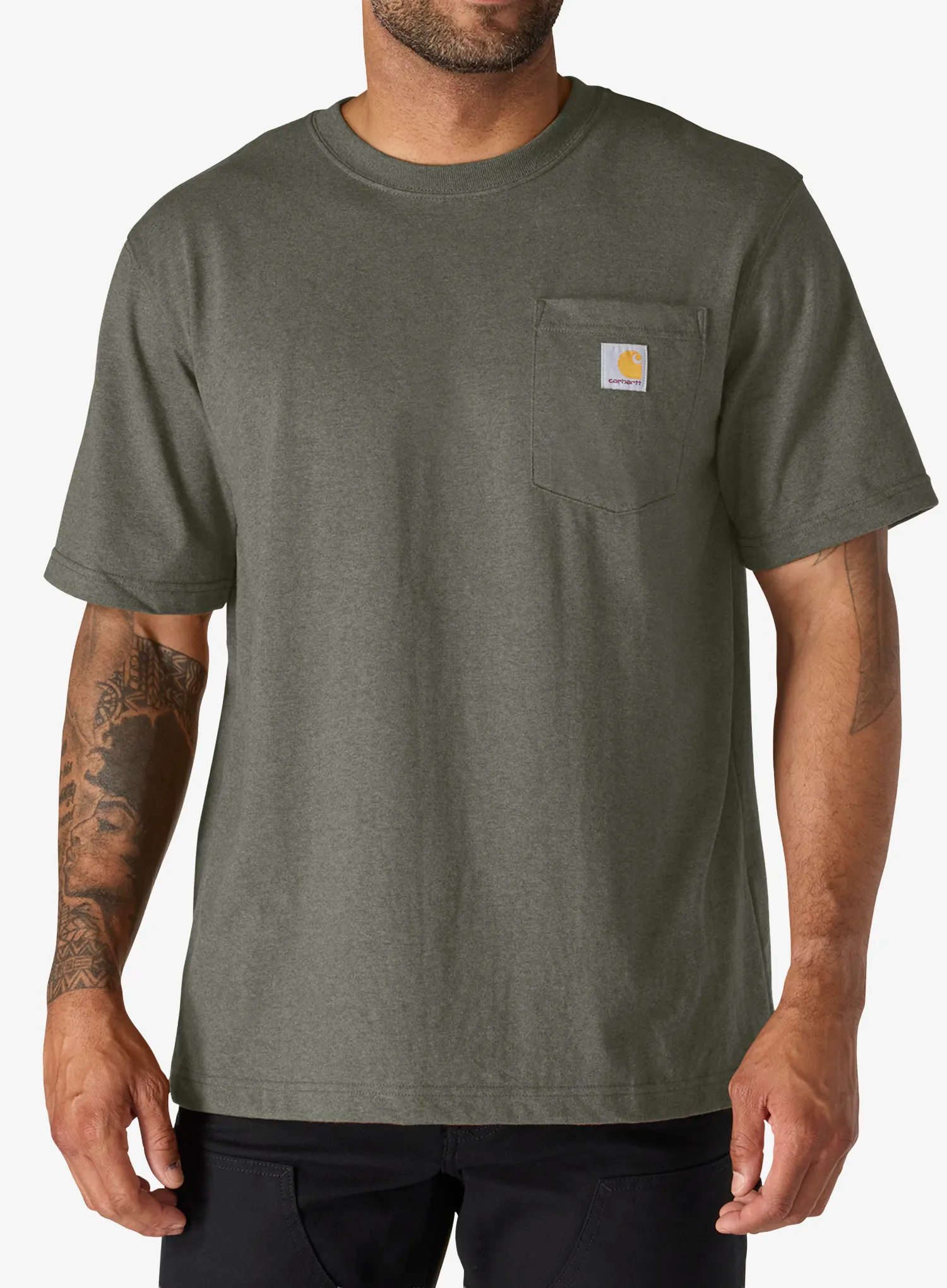 Carhartt Dearborn Relaxed Pocket T-Shirt Pamutpóló - dusty olive