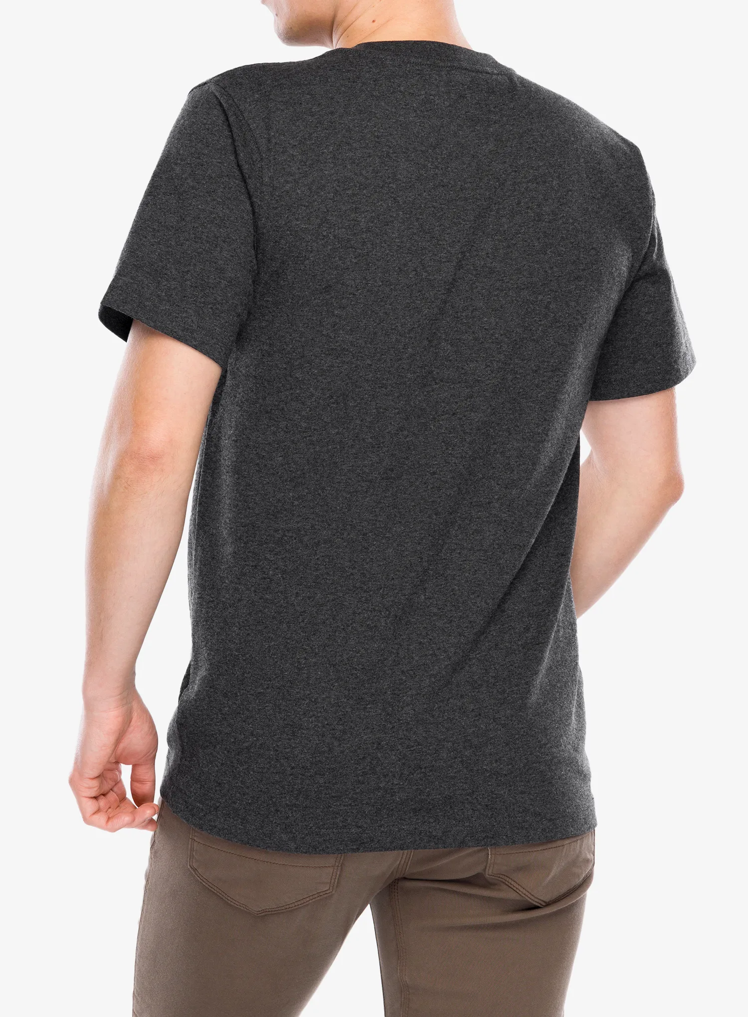 Carhartt K87 Pocket S/S T-Shirt Pamutpóló - carbon heather