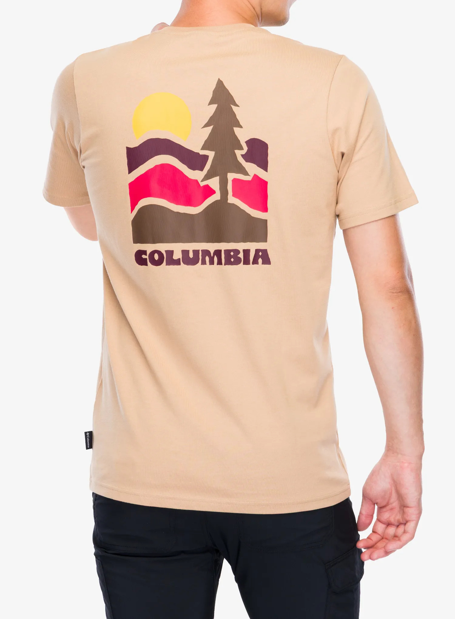 Columbia Explorers Canyon Back S/S Tee Pamutpóló - canoe/get hiked