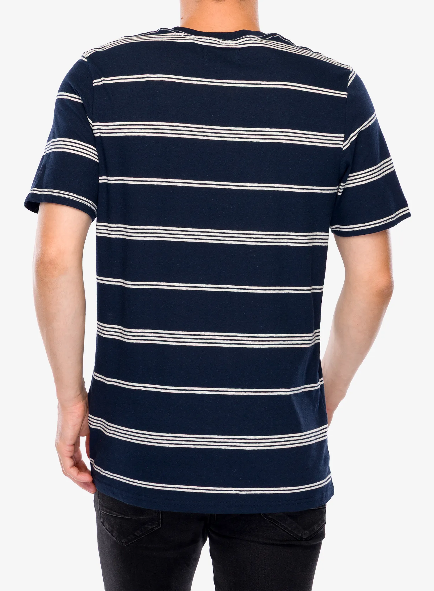 Craghoppers Buffon Short Sleeved T-Shirt Pamutpóló - blue navy stripe