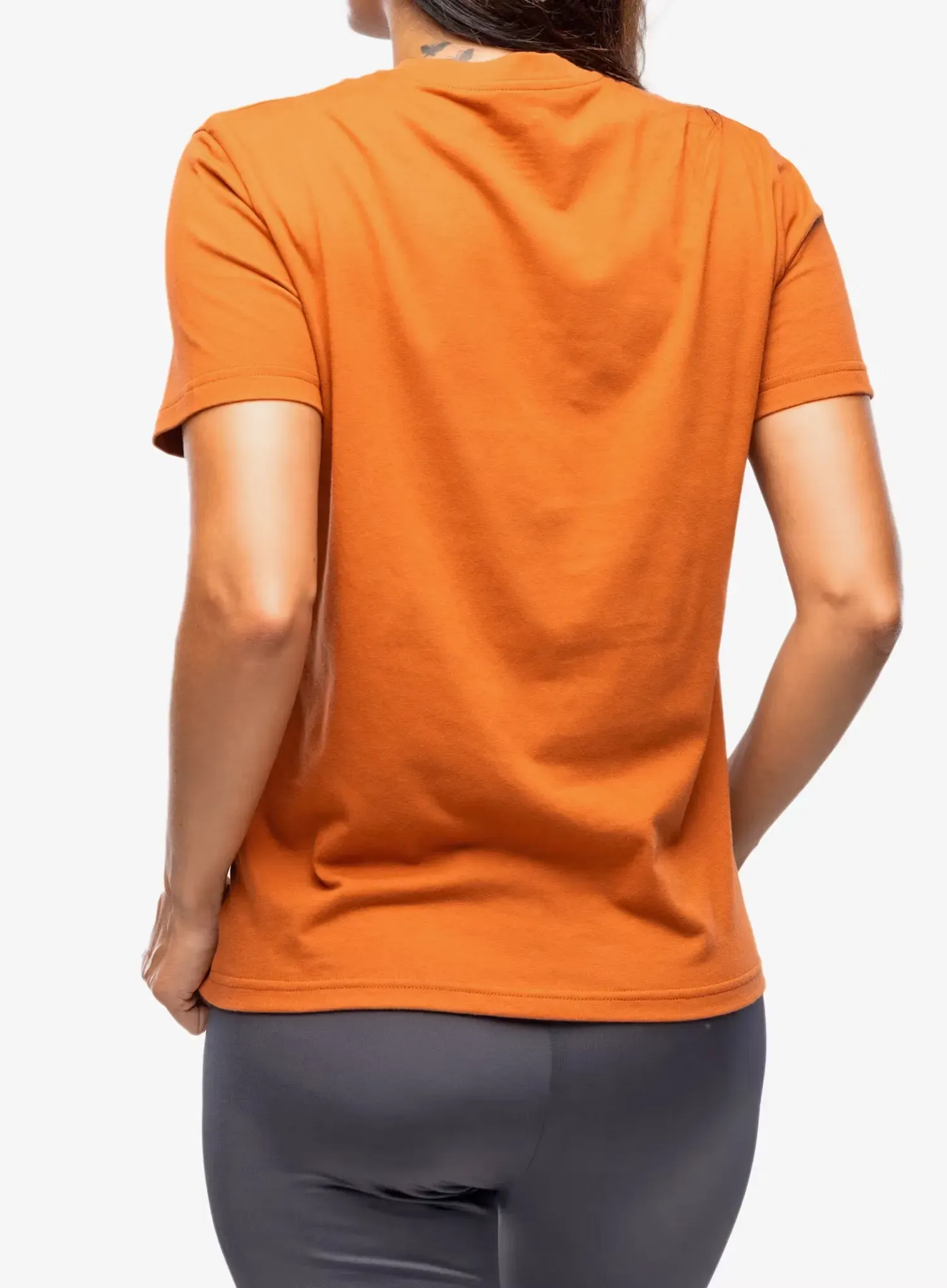Fjallraven Logo Tee Női pamutpóló - terracotta brown
