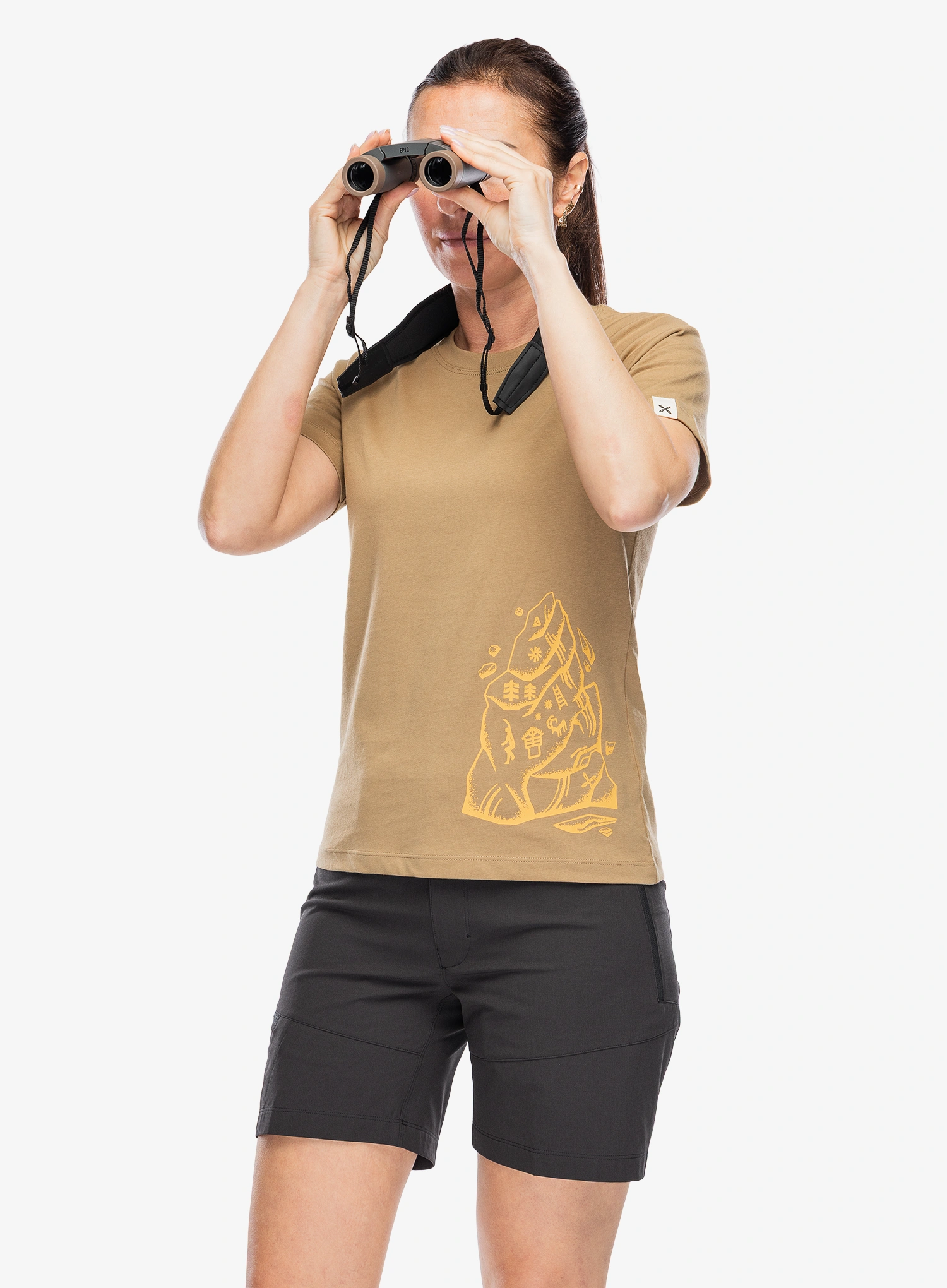 Montura Spire T-Shirt Női pamutpóló - beige desert 