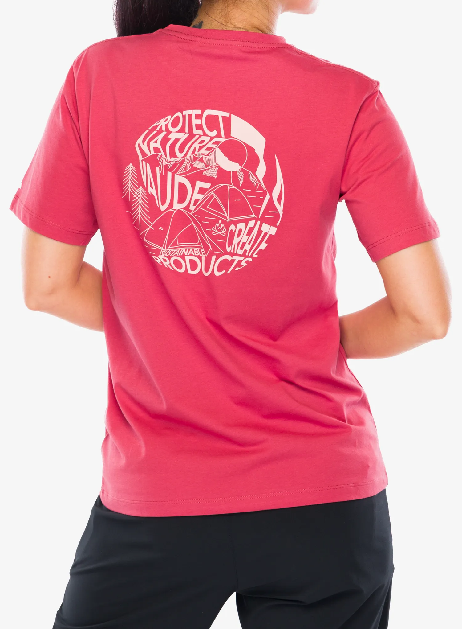 Vaude Spirit T-Shirt II Női pamutpóló - brick