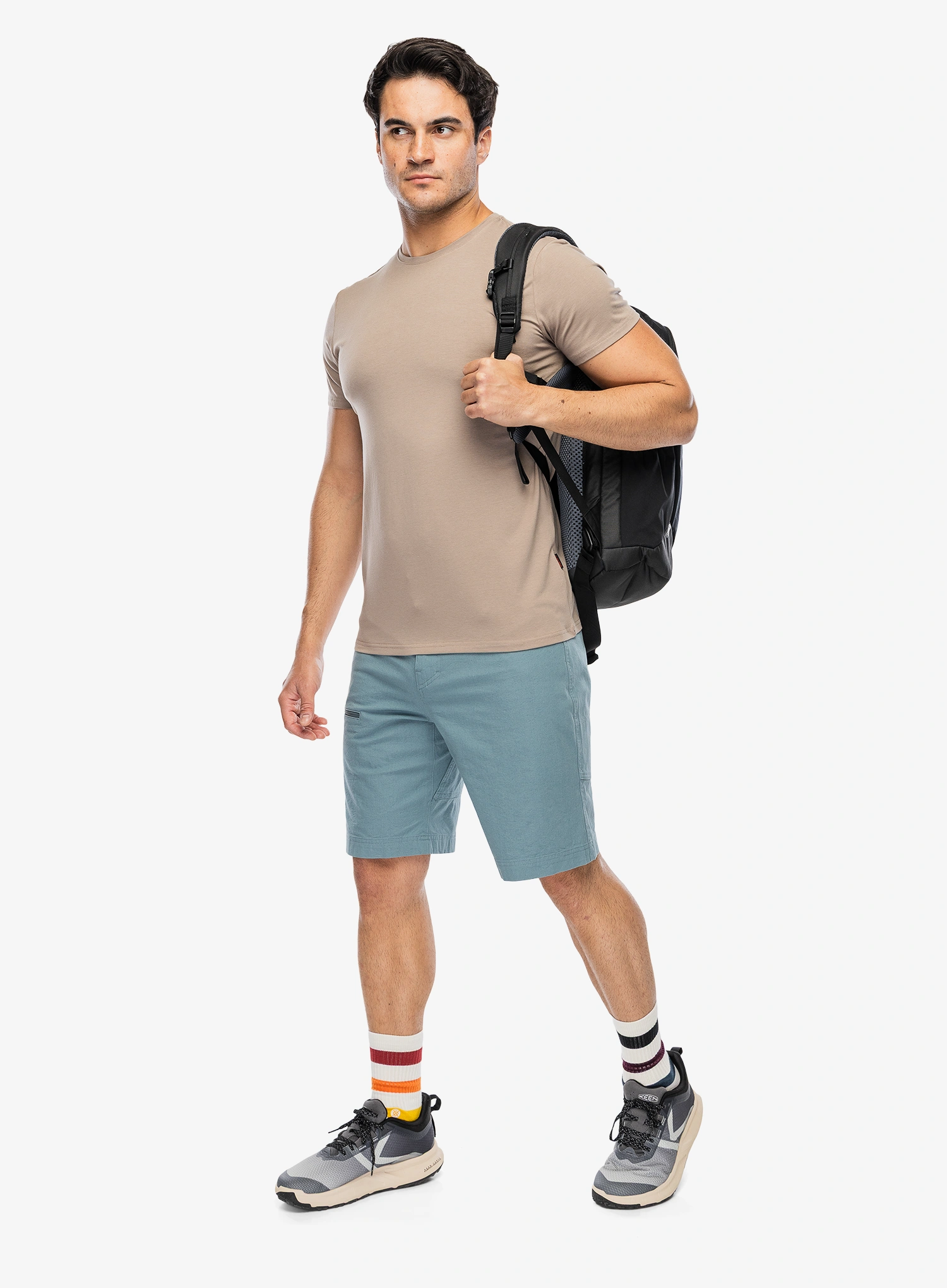 Dovre O-neck Bamboo Viscose T-shirt Pamutpóló - brown