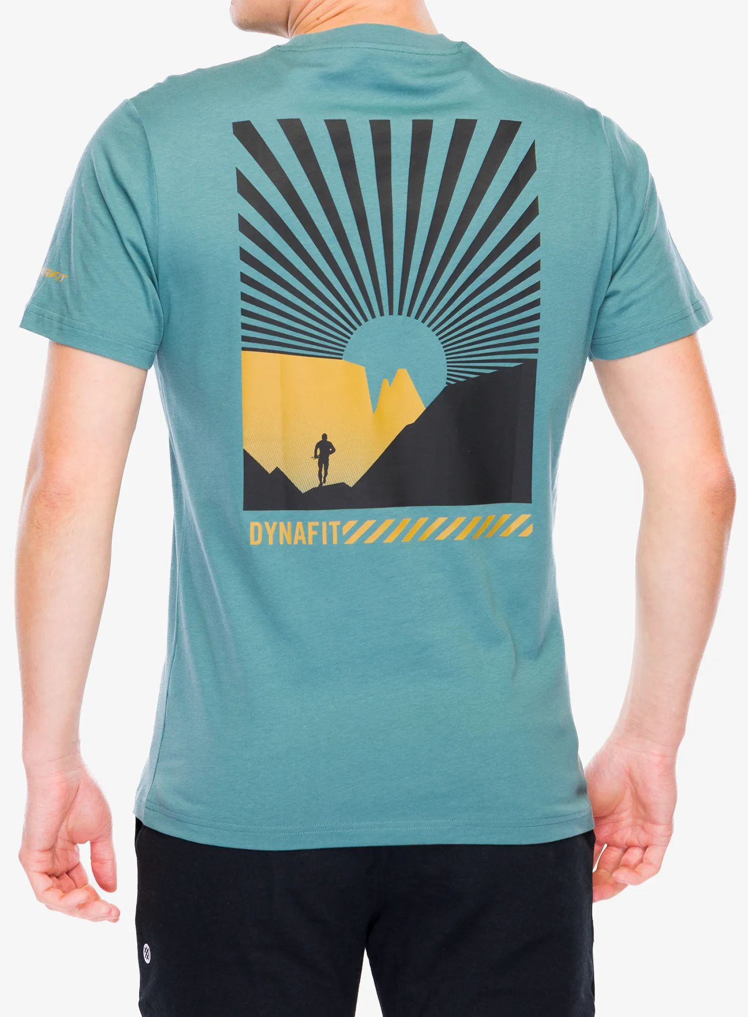Dynafit 24/7 Graphic T-Shirt Pamutpóló - atlantic/sunrise trail