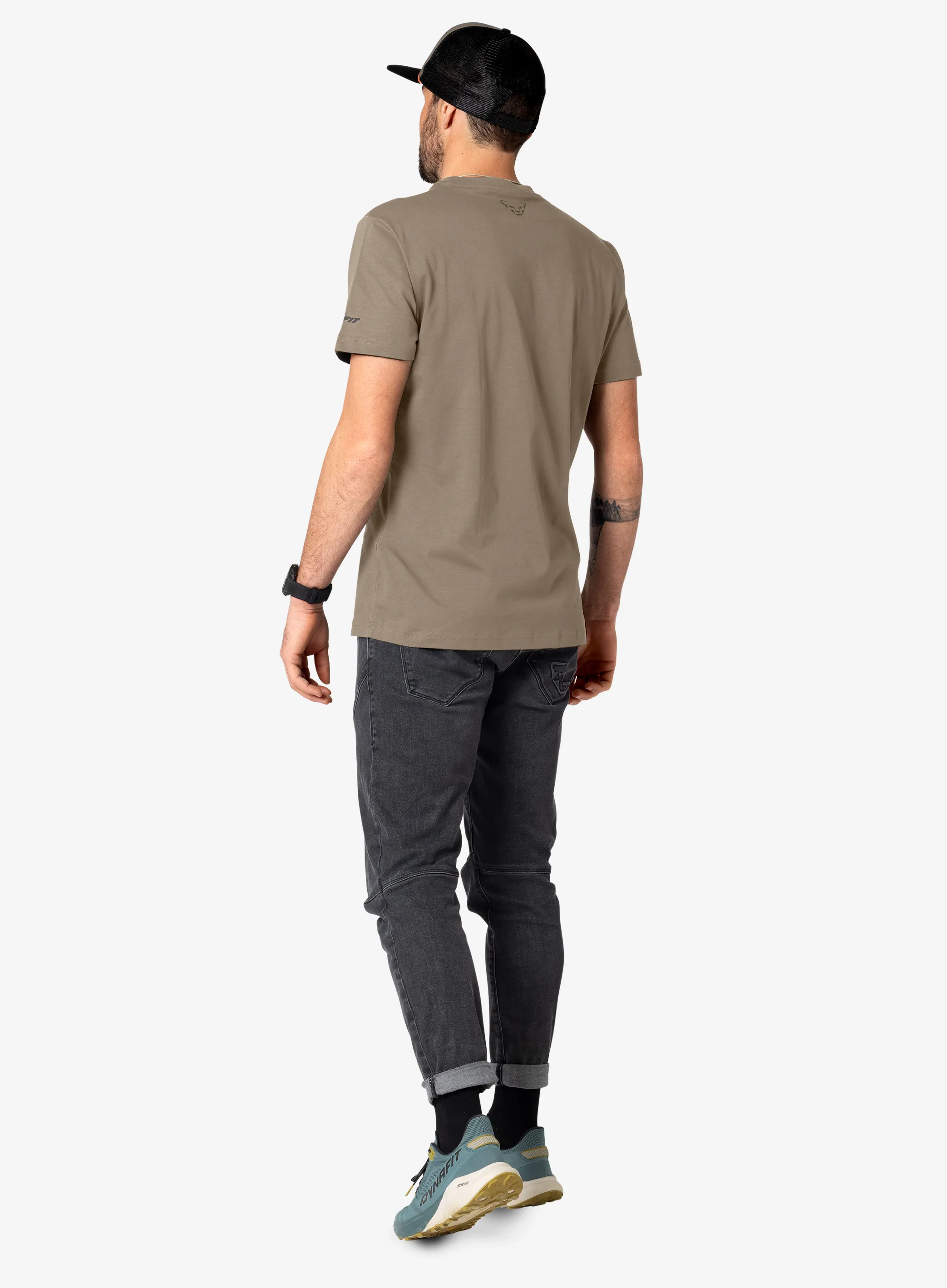 Dynafit Graphic Cotton S/S Tee Pamutpóló - fallen rock/horizon