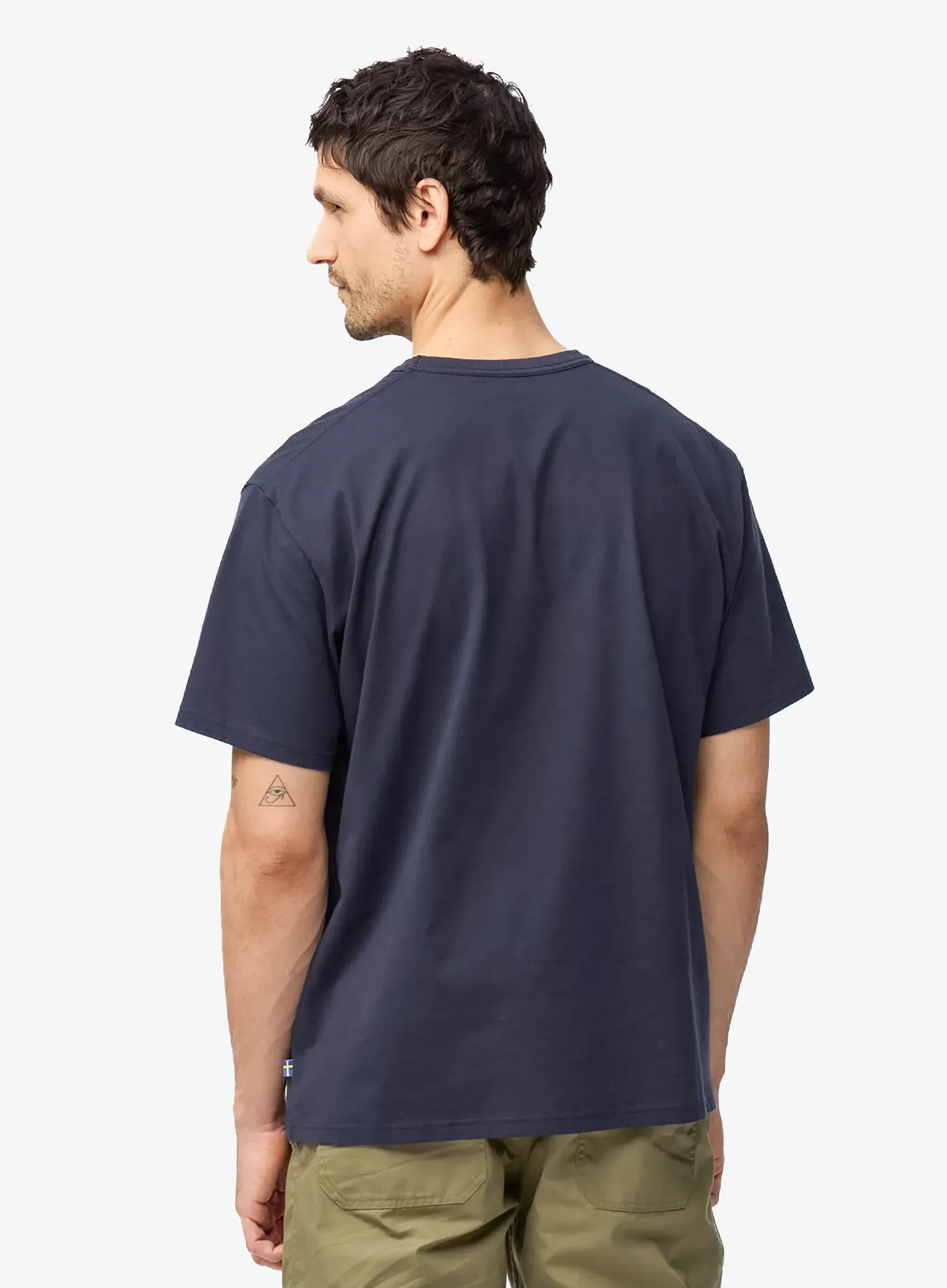 Fjallraven Fjallraven Relaxed T-Shirt Pamutpóló - dark navy