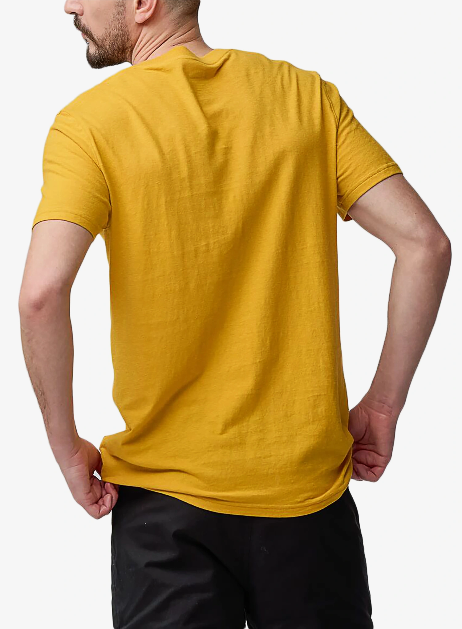 Fjallraven Hemp Blend Out Here T-shirt Pamutpóló - ochre
