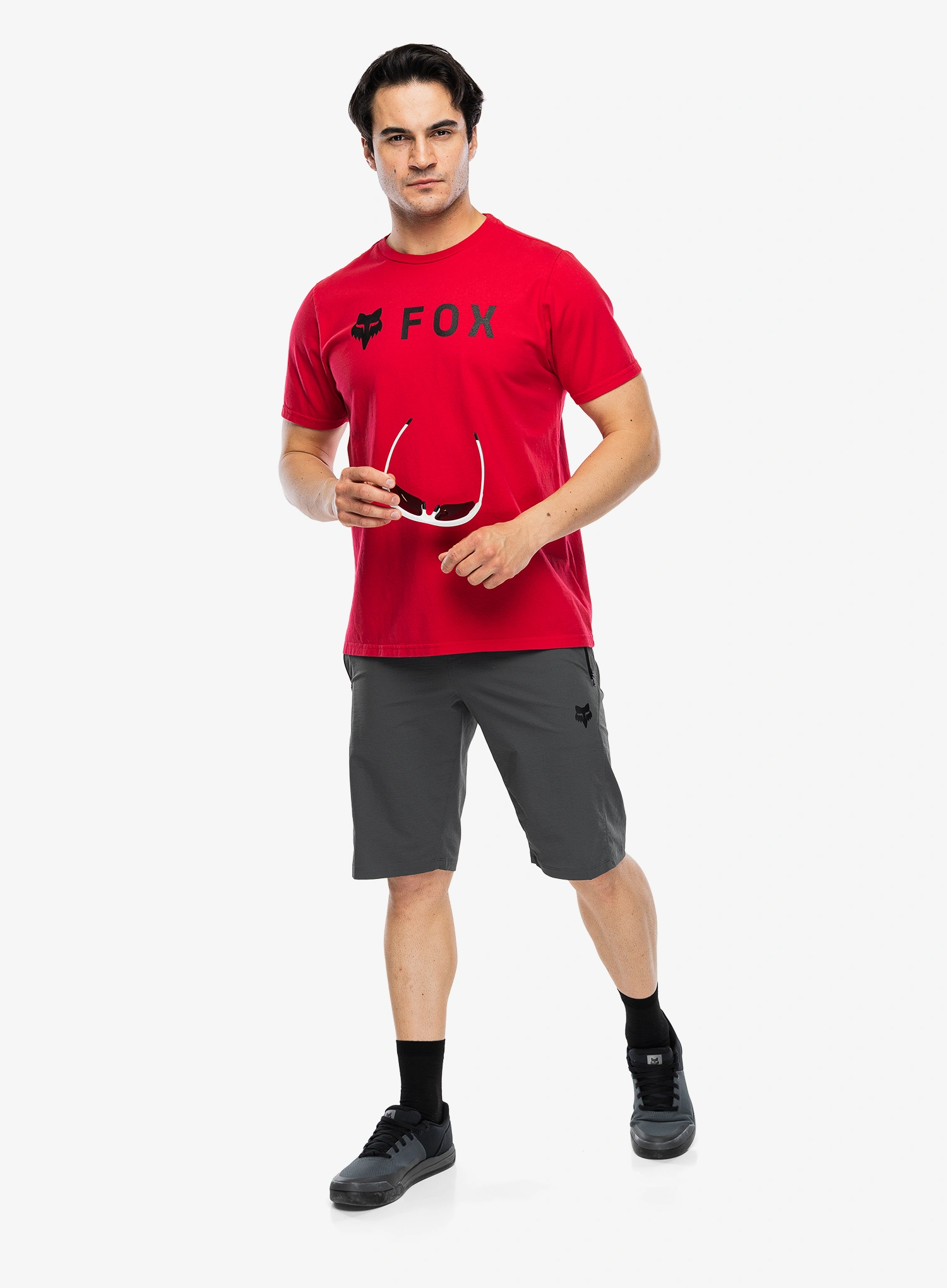 Fox Absolute 195 Original SS Tee Pamutpóló - flame red