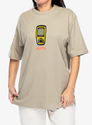Gramicci Gps Tee Pamutpóló - smoky sand