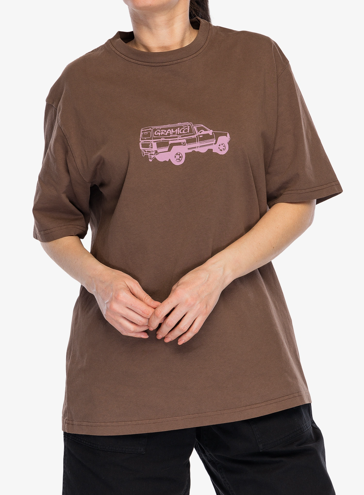 Gramicci Truck Tee Pamutpóló - brown pigment