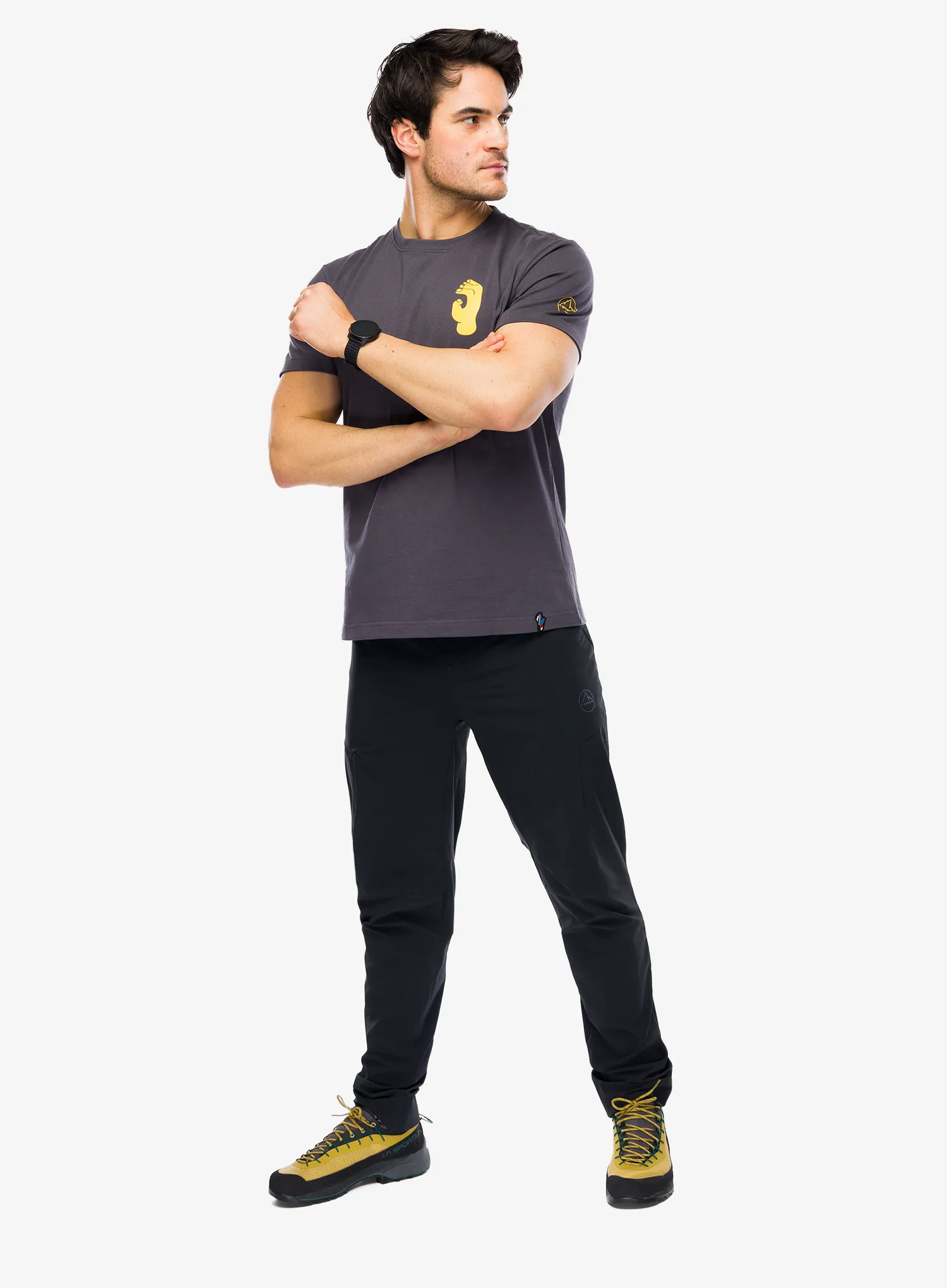 La Sportiva Crimp Pamutpóló - onyx/yellow
